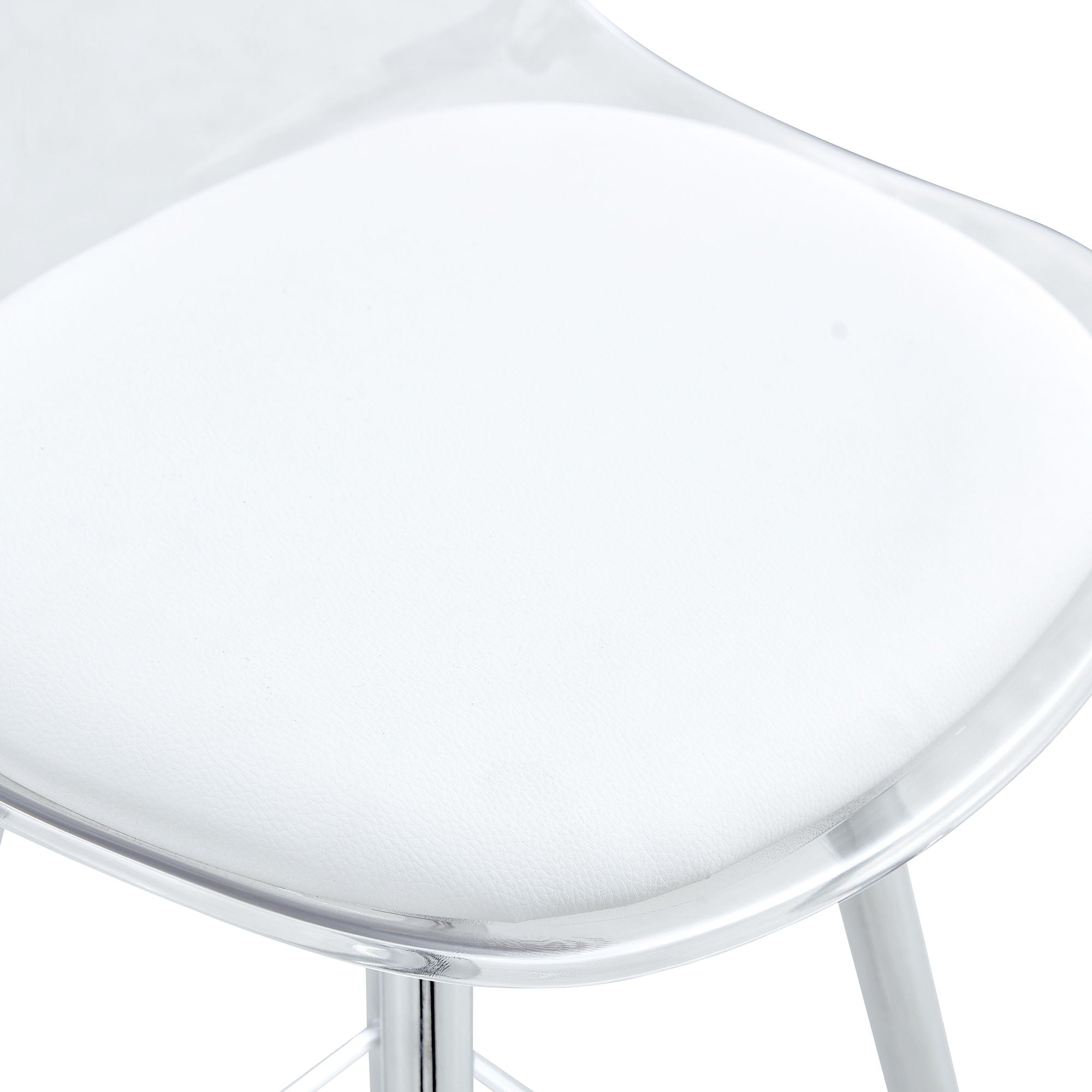Stylish Upholstered Bar Chairs With Metal Leg