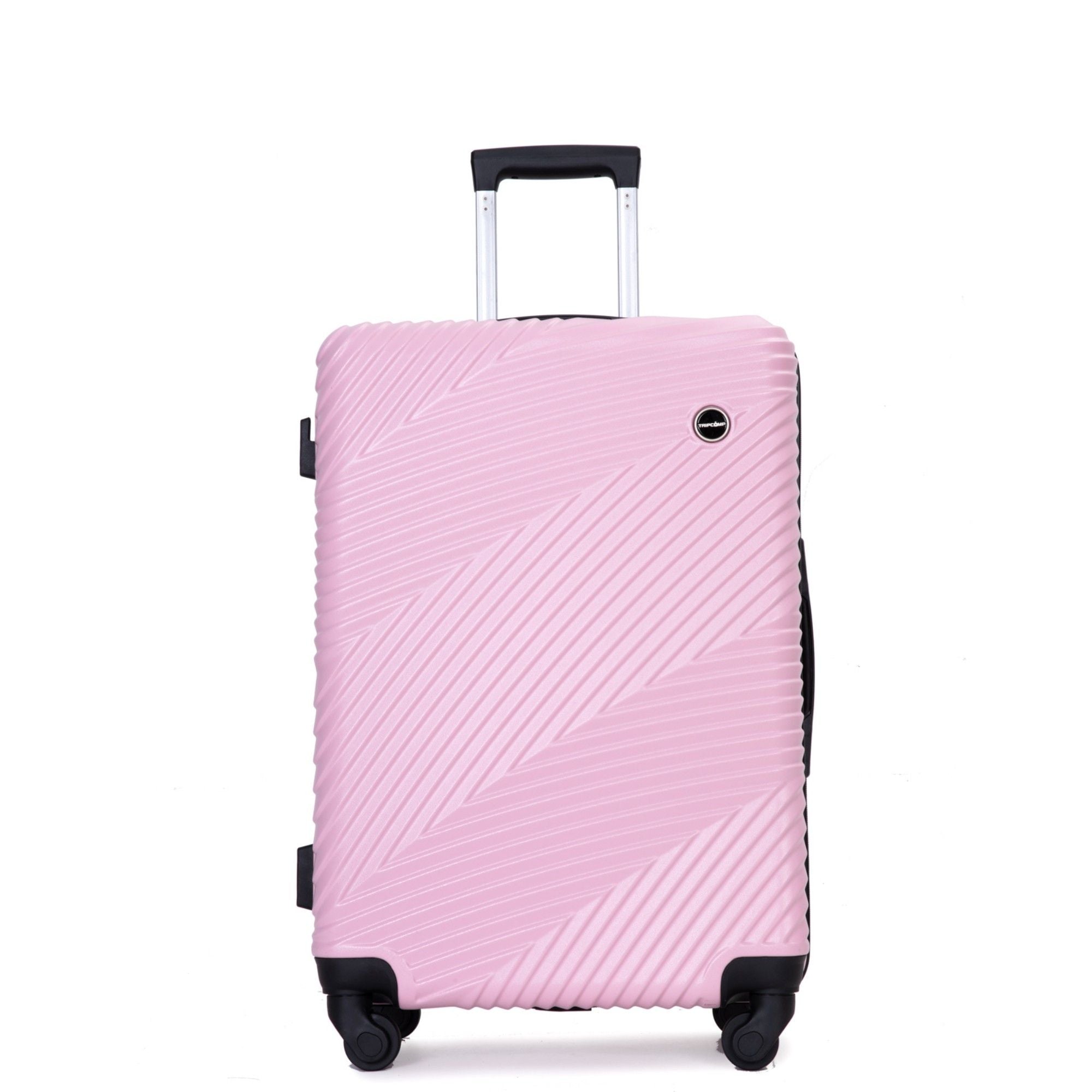 3 Piece Luggage Sets Lightweight Suitcase With Two Hooks, Spinner Wheels,