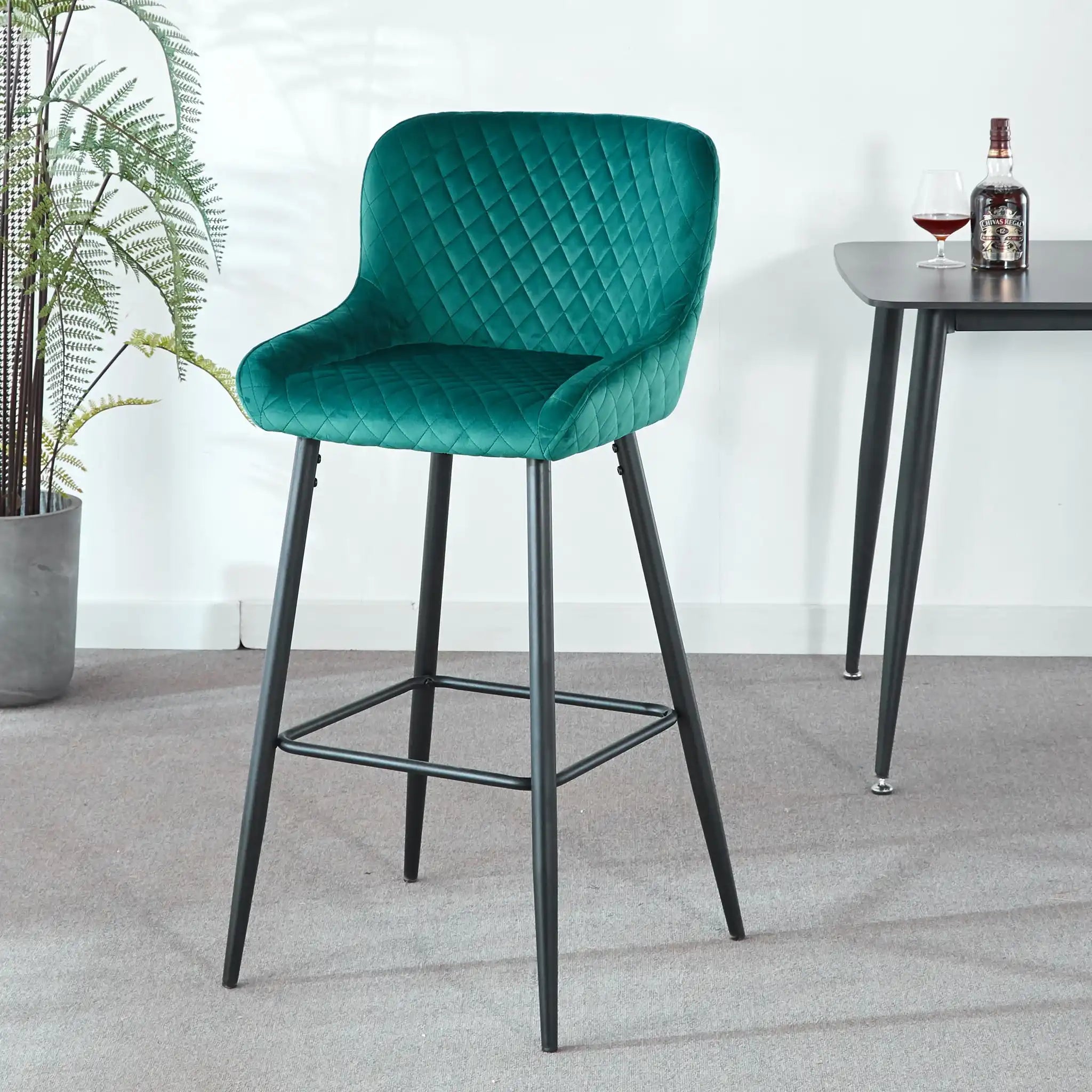 Ergonomic Counter Height Bar Stool (Set of 2)