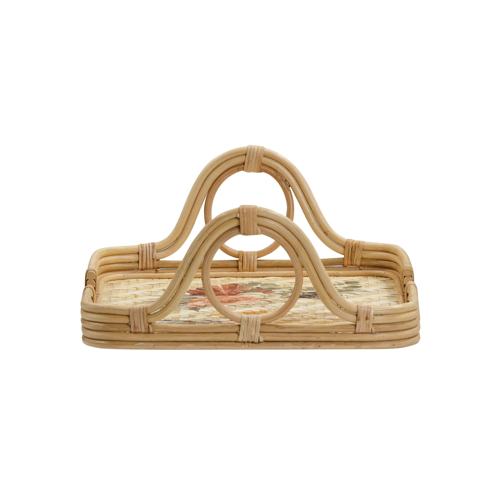 Corey - Floral Bamboo Tray - Multi