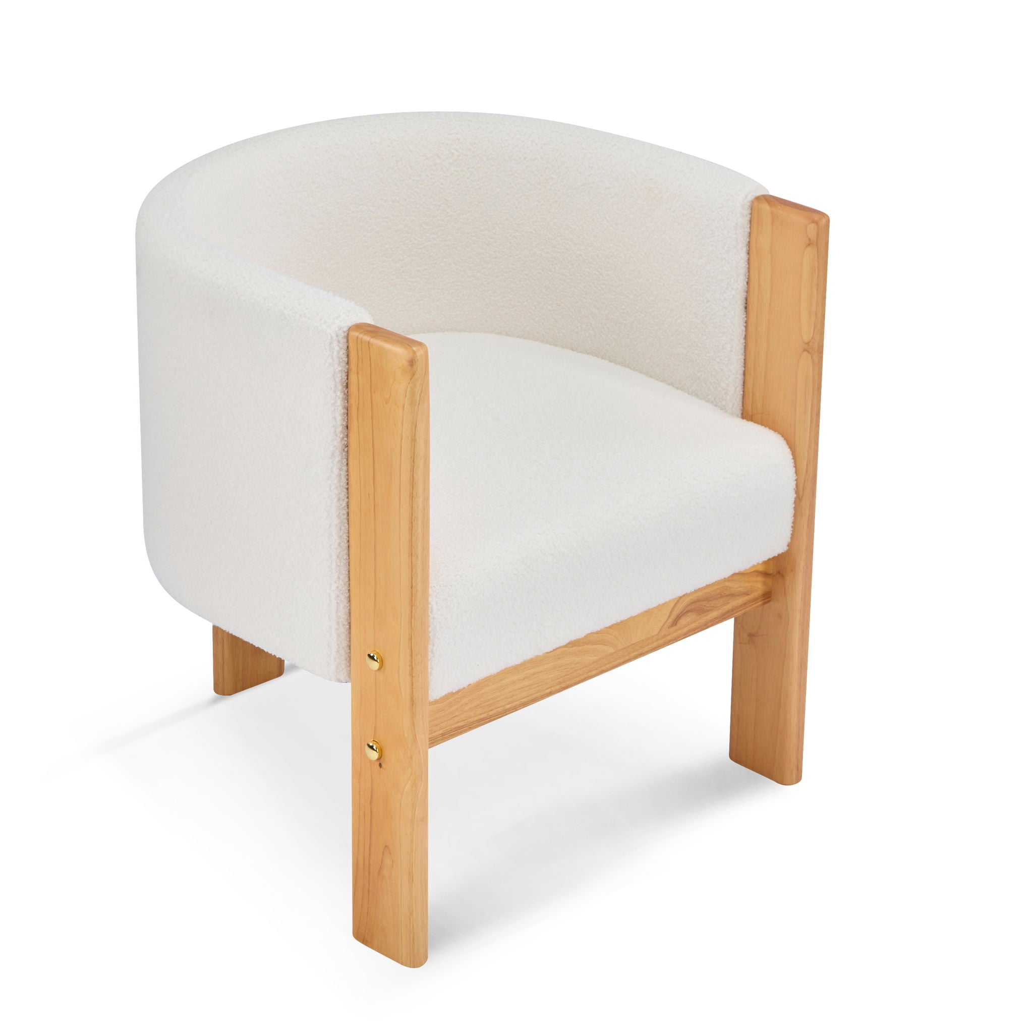 Upholstered Dining Chairs (Set of 2) - Natural / White