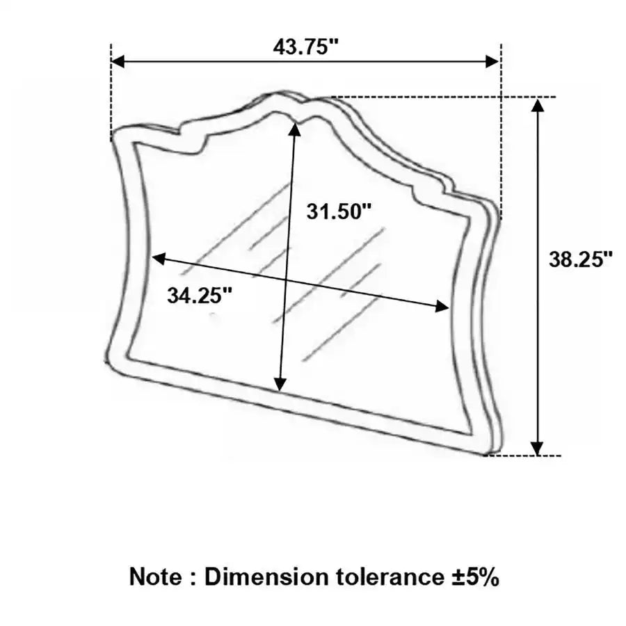 Antonella - Upholstered Dresser Mirror - Best Buy Furniture