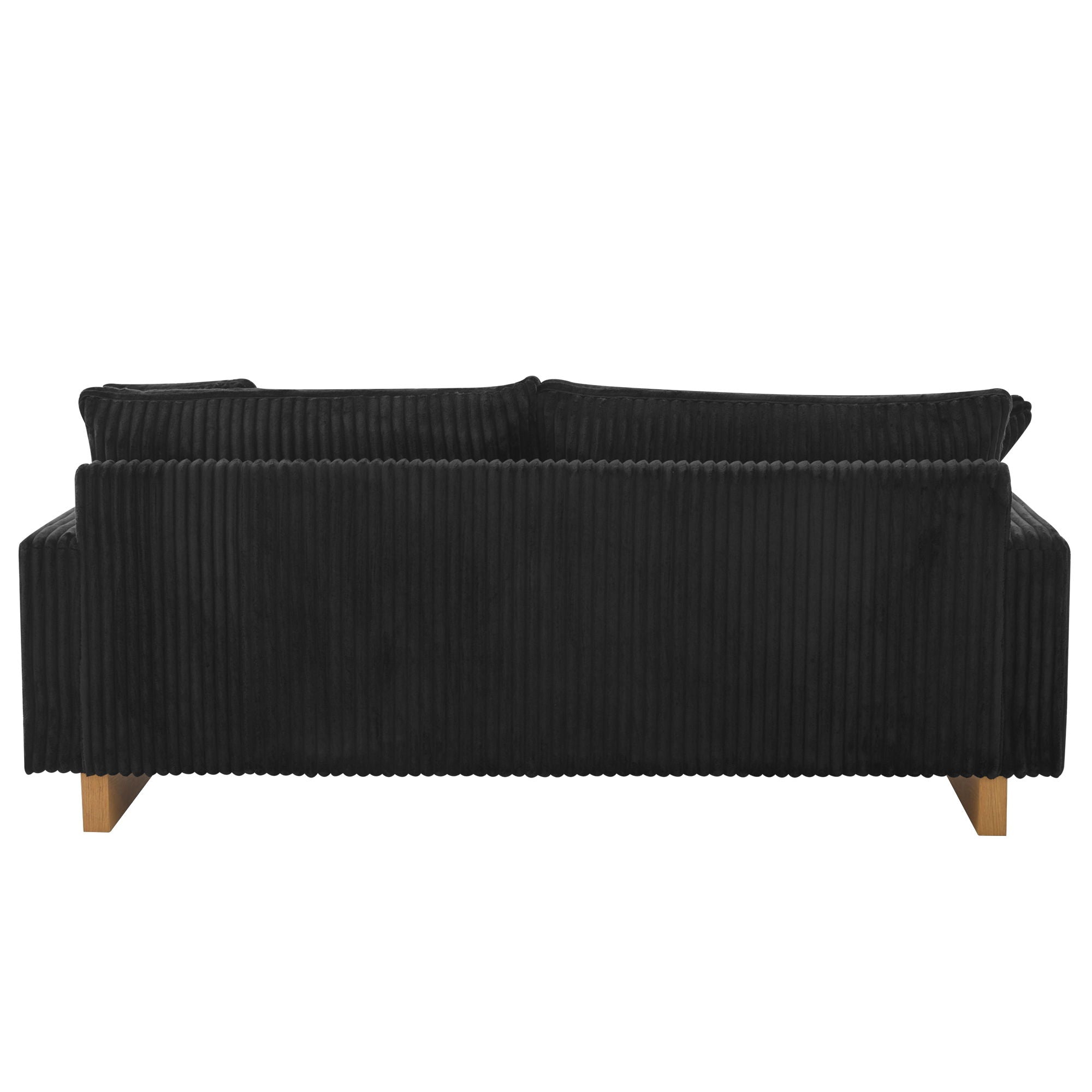 Modern Corduroy Loveseat Sofa With 4 Pillows
