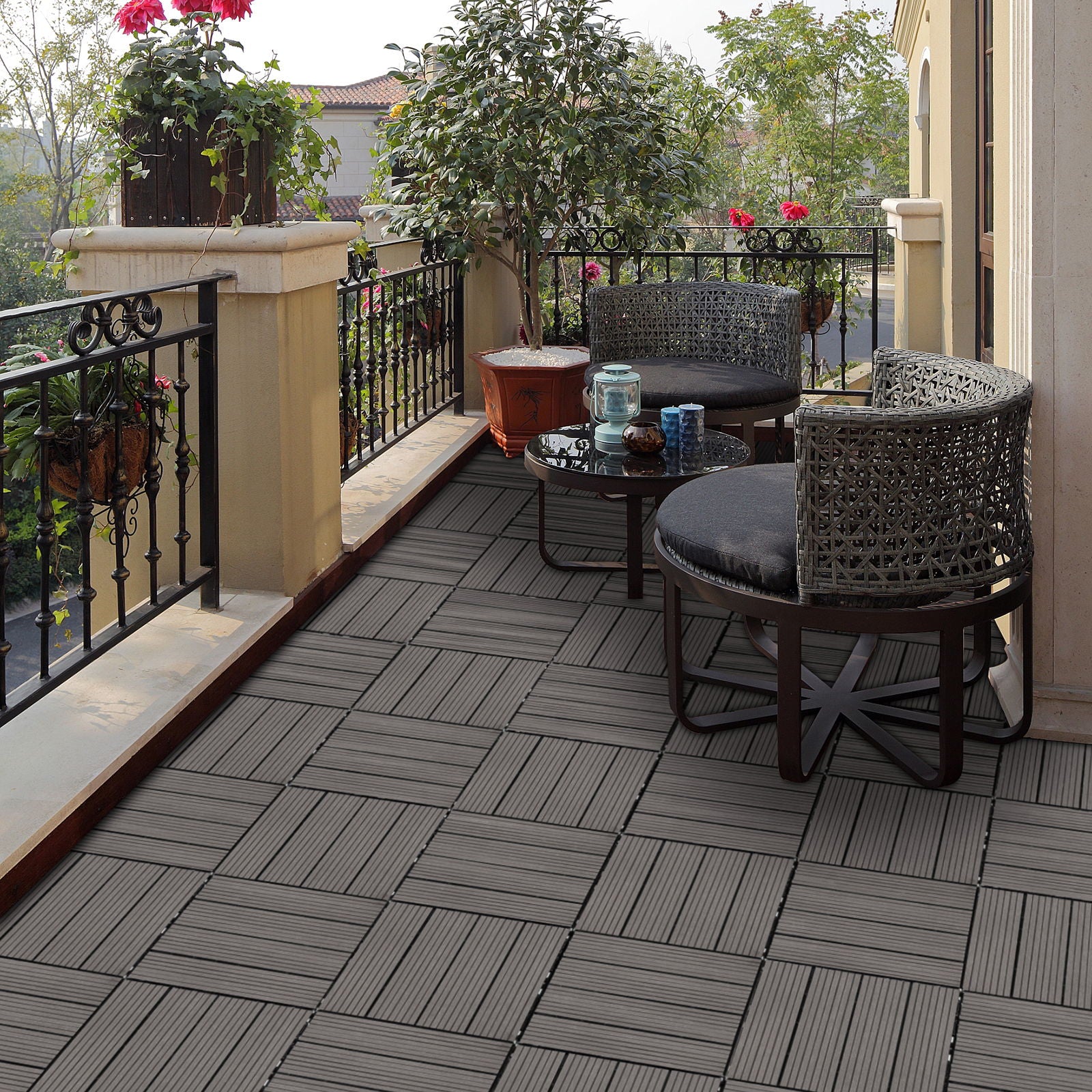 Composite Deck Tiles, Resist Rust, Water, Weather