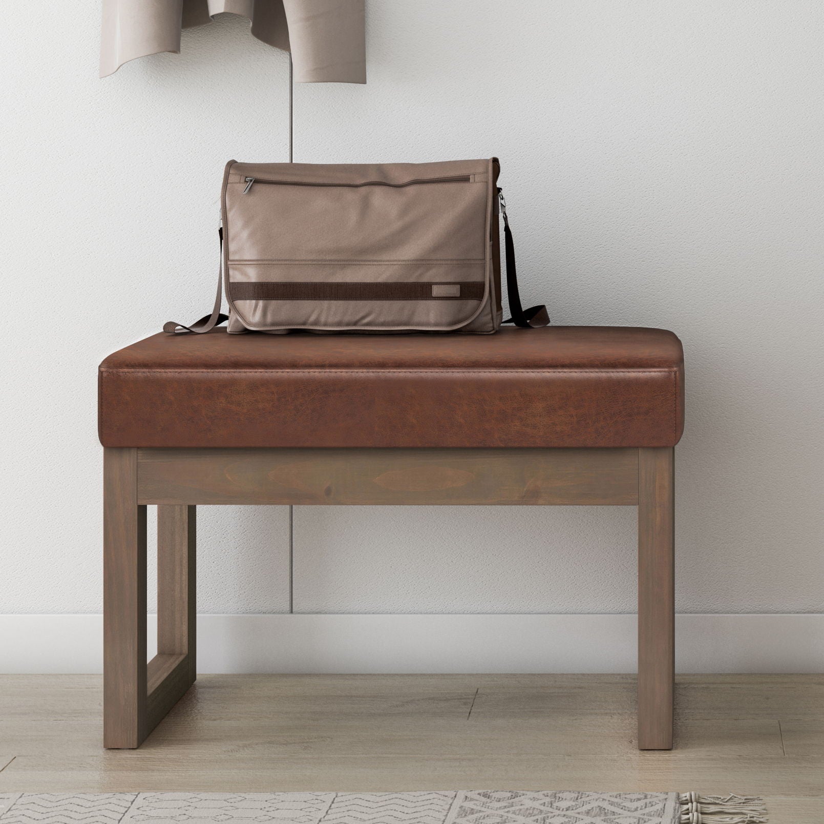 Milltown - Upholstered Ottoman Bench - Best Buy Furniture