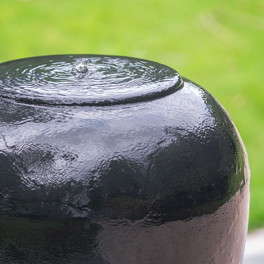 Heavy Outdoor Cement Fountain Antique, Cute Unique Urn Design Water Feature For Home Garden