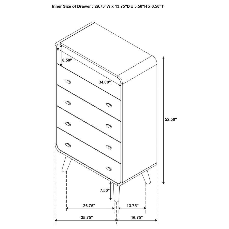Robyn - 5-Drawer Bedroom Chest
