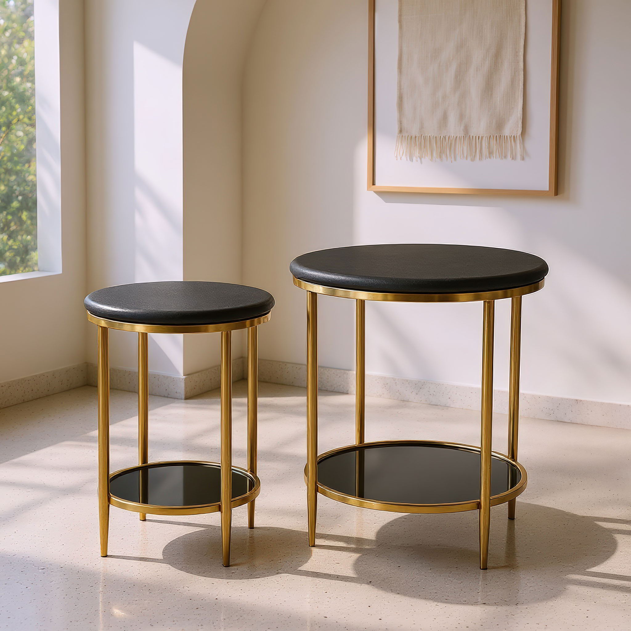 Koper - Coffee Table Set - Black