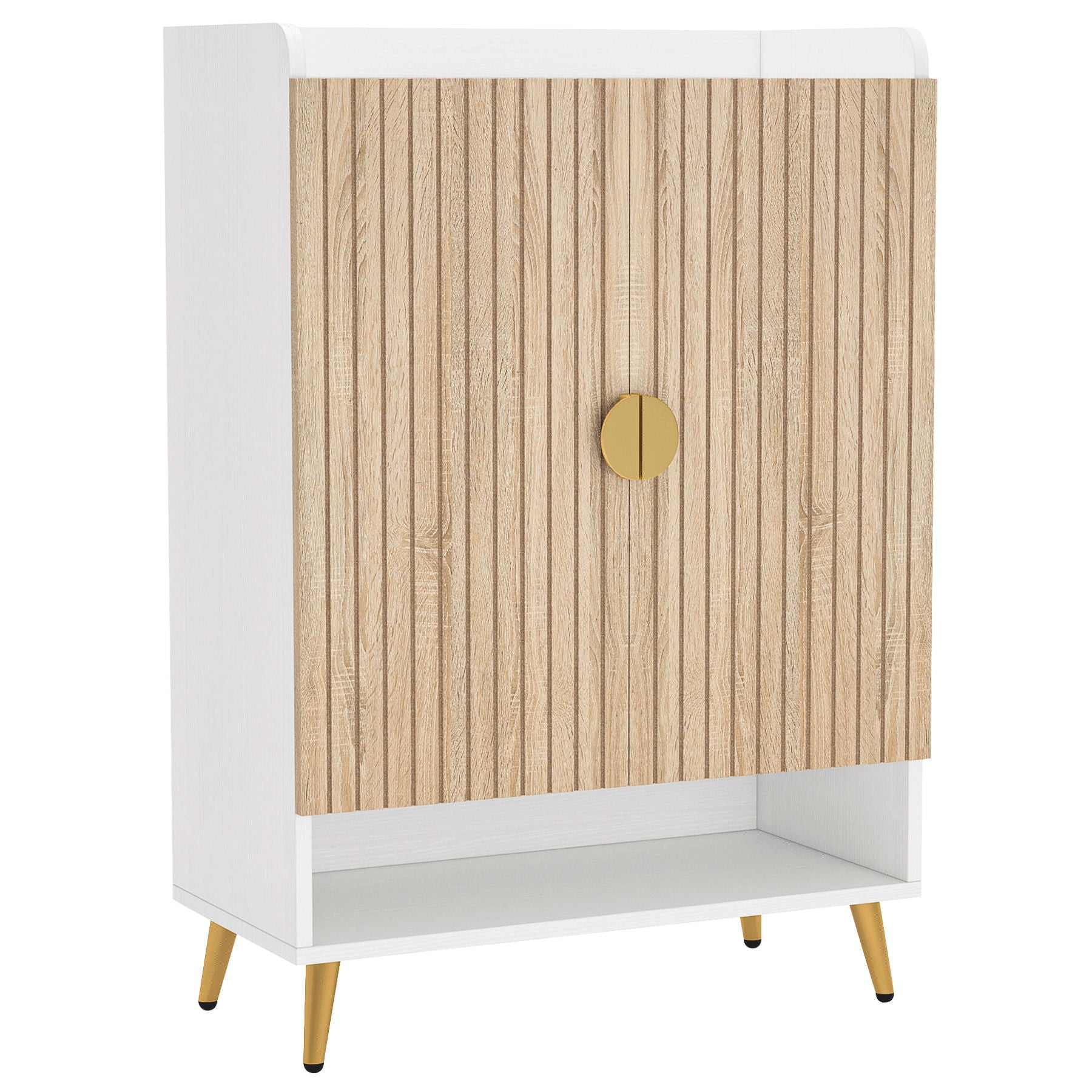 Shoe Cabinet With Doors, 7 Tier Storage Organizer