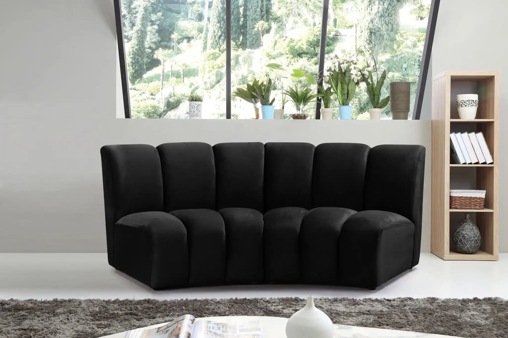 Infinity - 2 Piece Velvet Modular Sectional