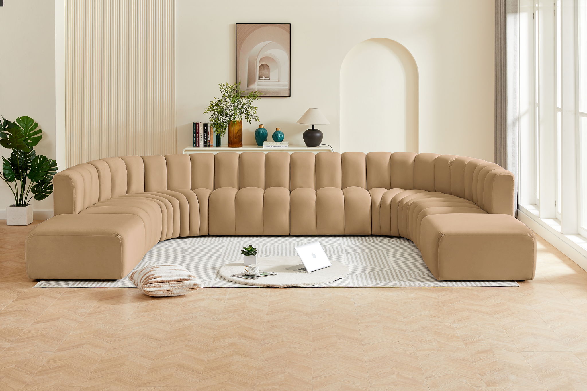 Arc - Velvet Modular Sectional