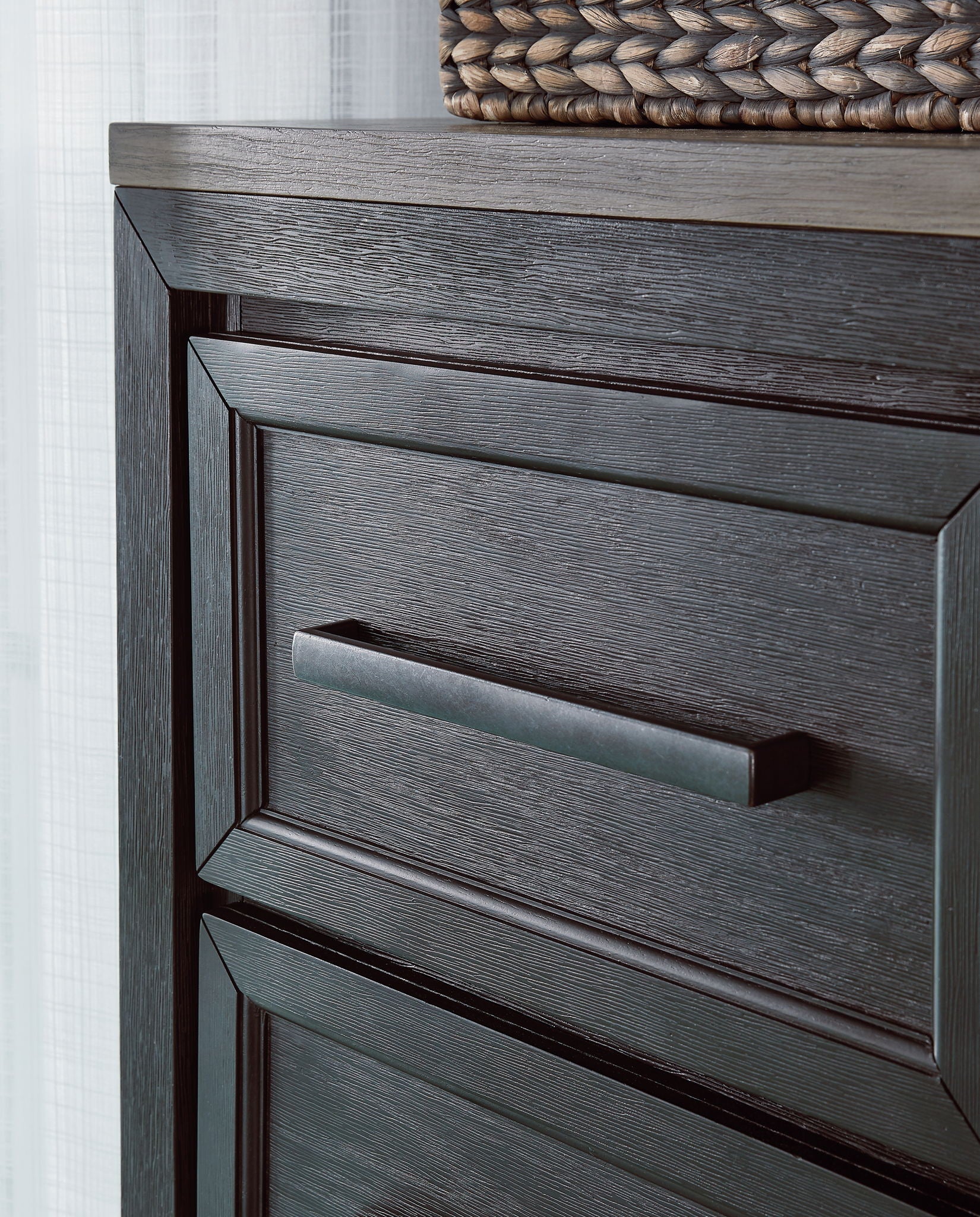 Foyland - Door Chest - Black / Brown - Best Buy Furniture