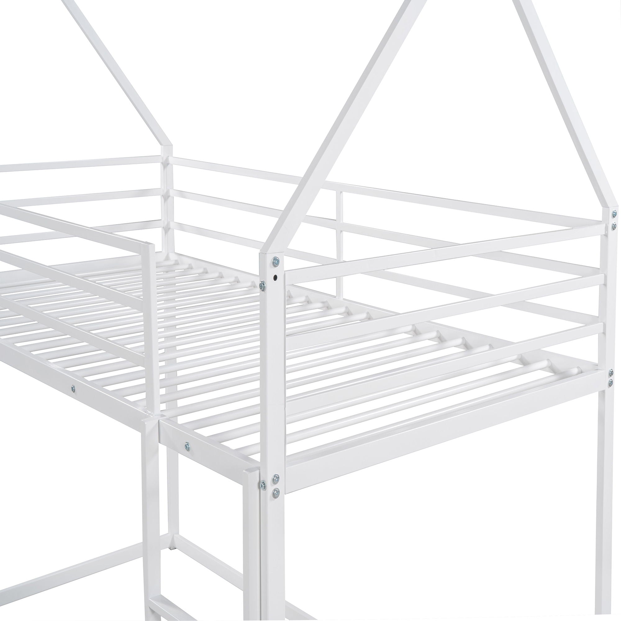 House Bunk Bed With Built In Ladder
