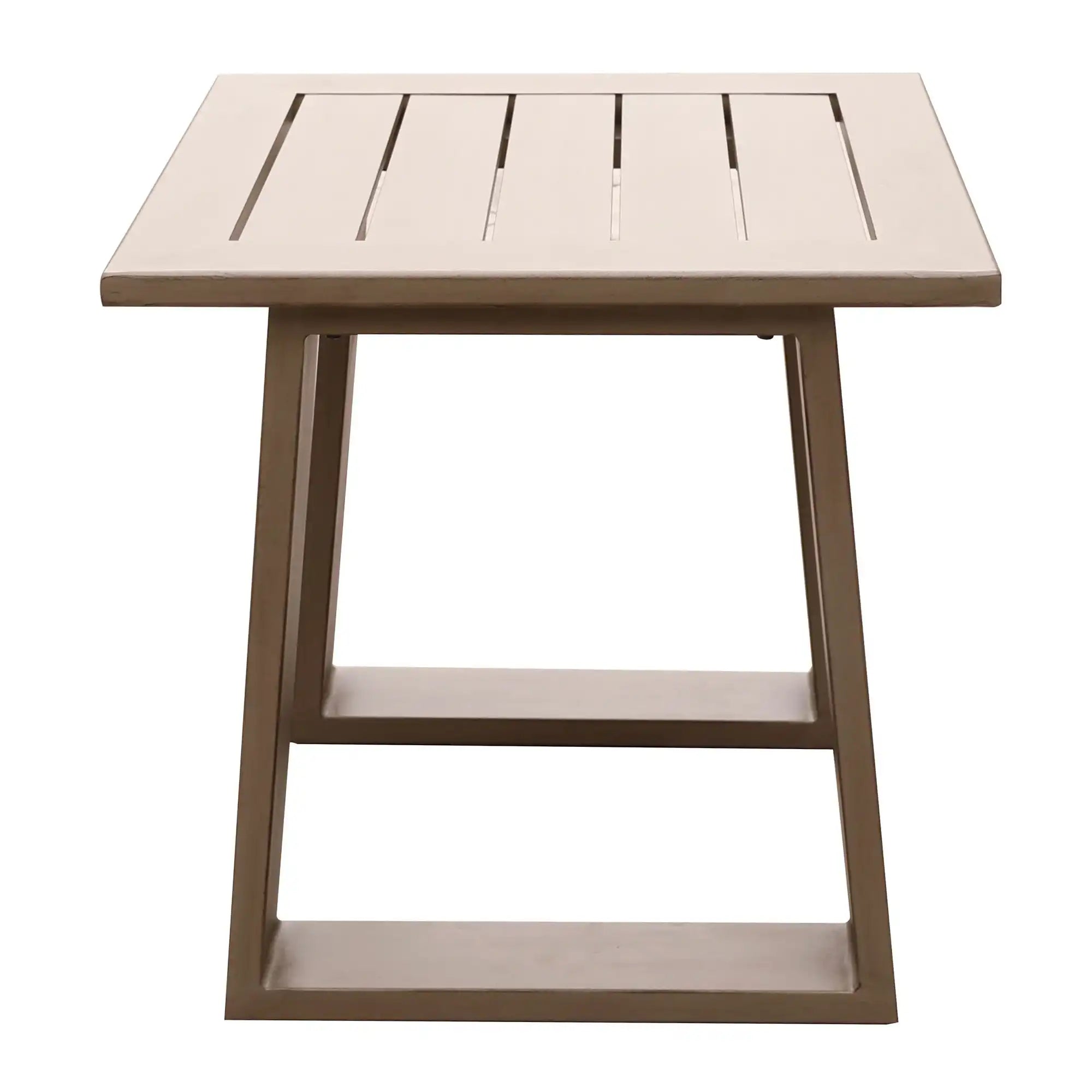 Traditional Style Outdoor Square End Table