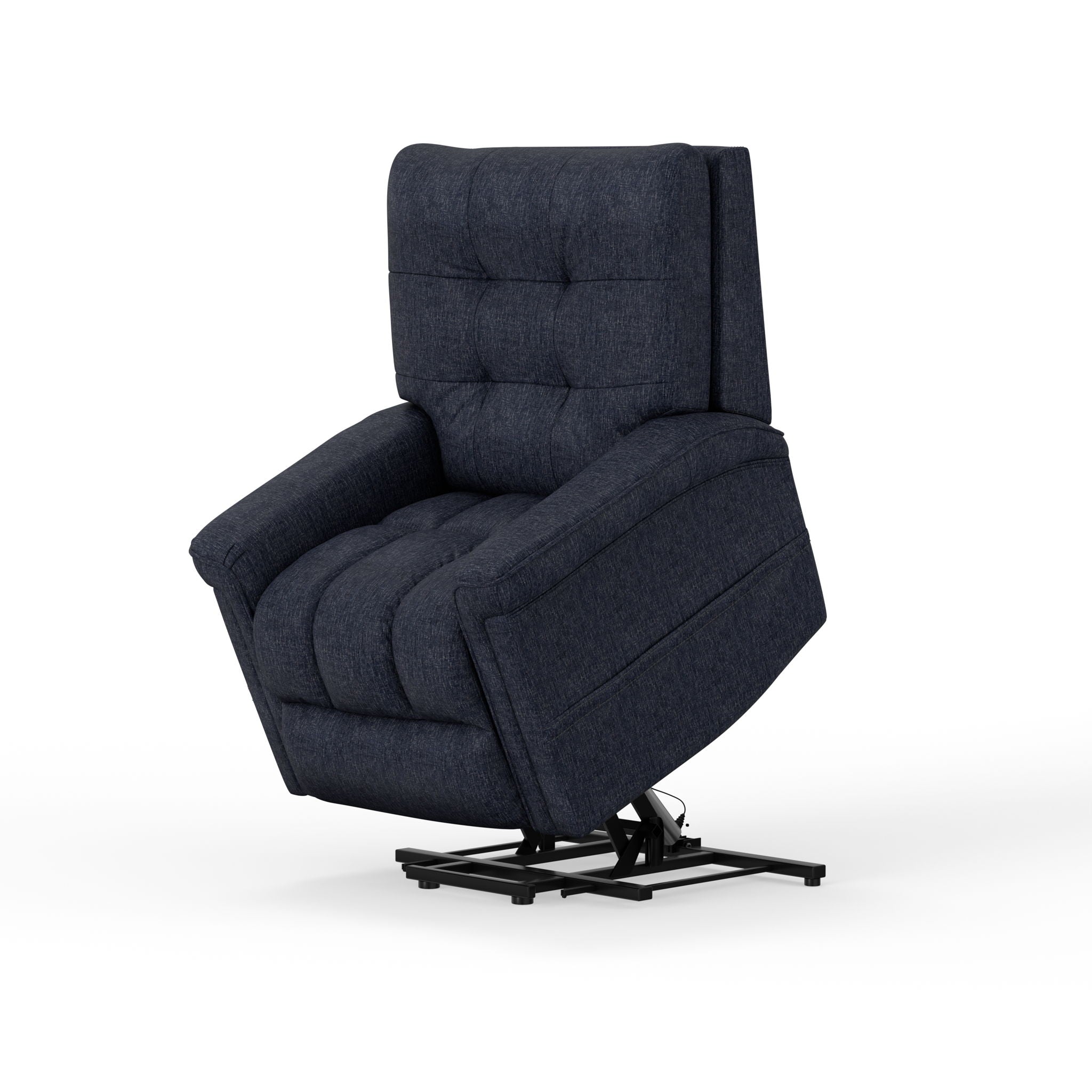 Velour - Power Lift Chair - Blue