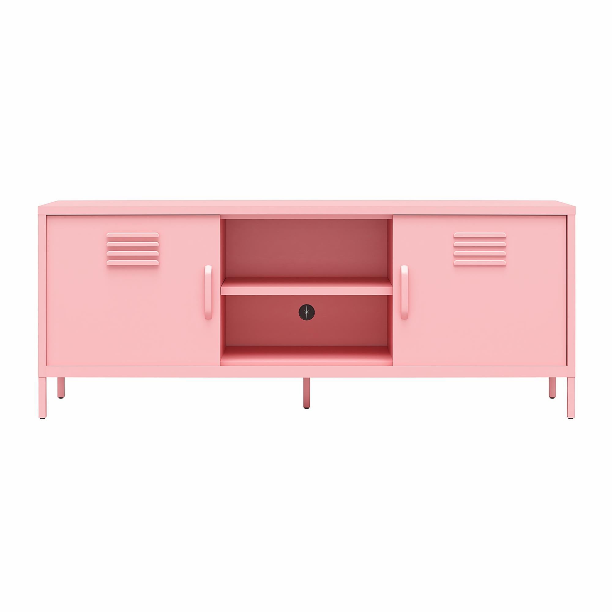 Cache - Locker Style TV Stand For TVs Up To 65" - Pink