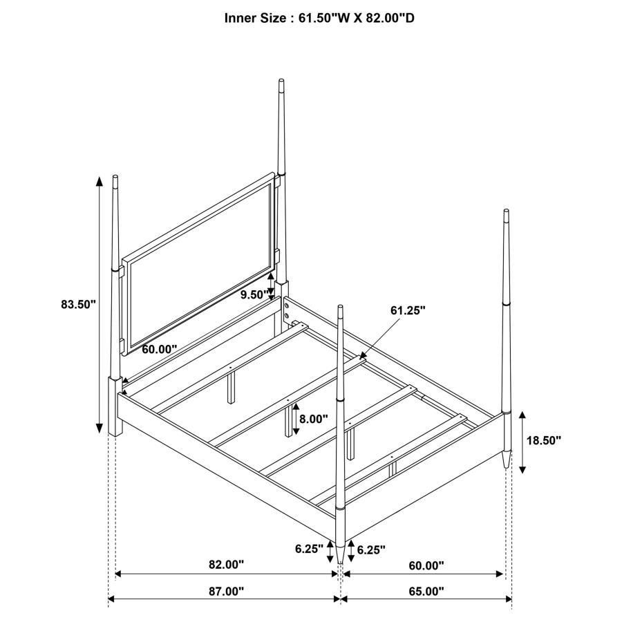 Emberlyn - Wood Poster Bed