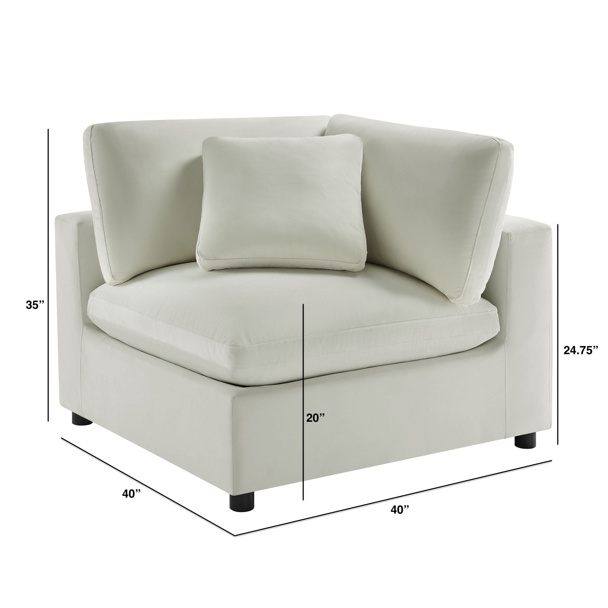 Caylie - Corner Wedge Chair