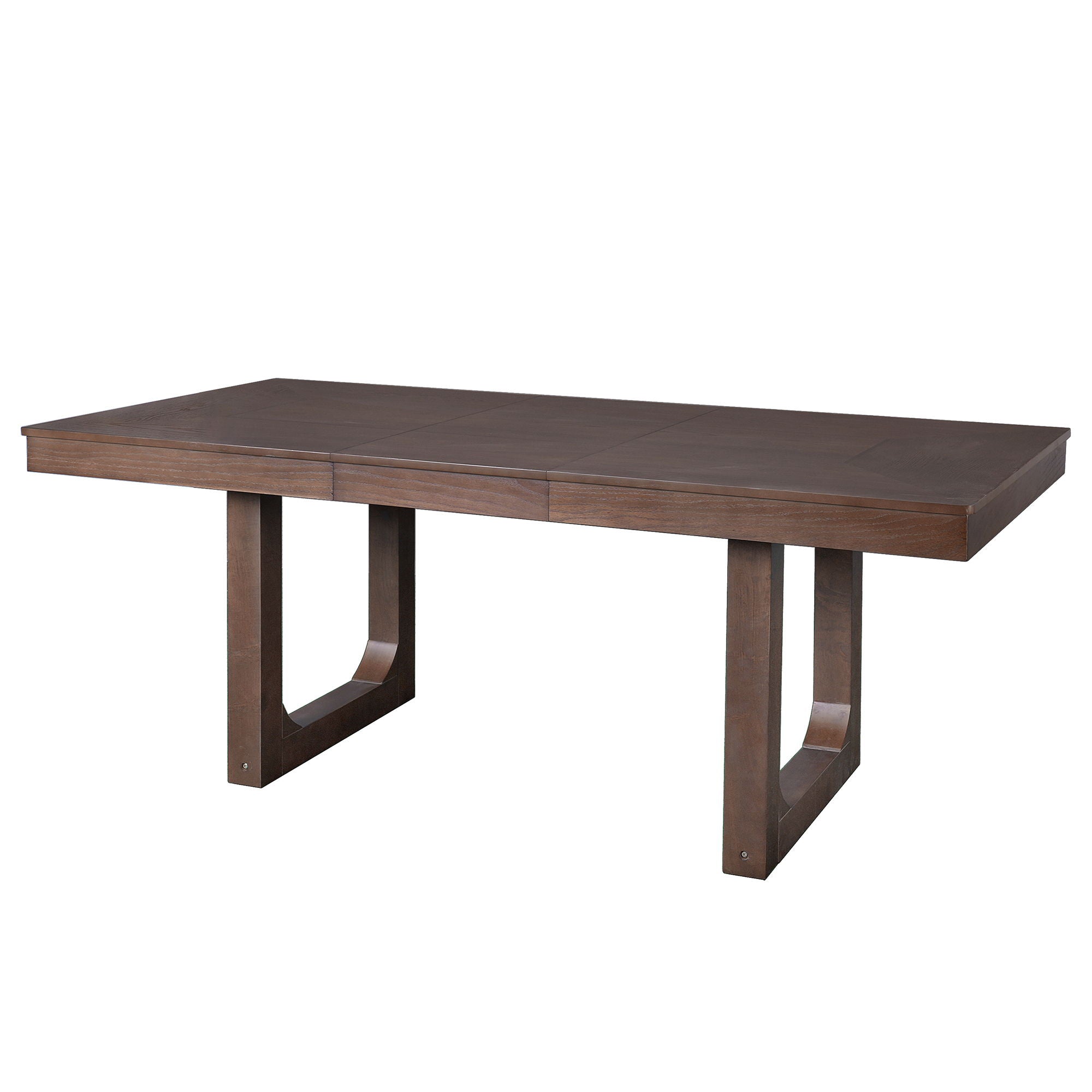 Farmhouse Wooden Kitchen Table With Removable Leaf