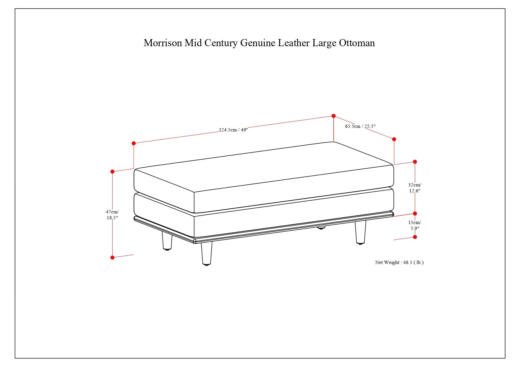 Morrison - Handcrafted Ottoman - Best Buy Furniture