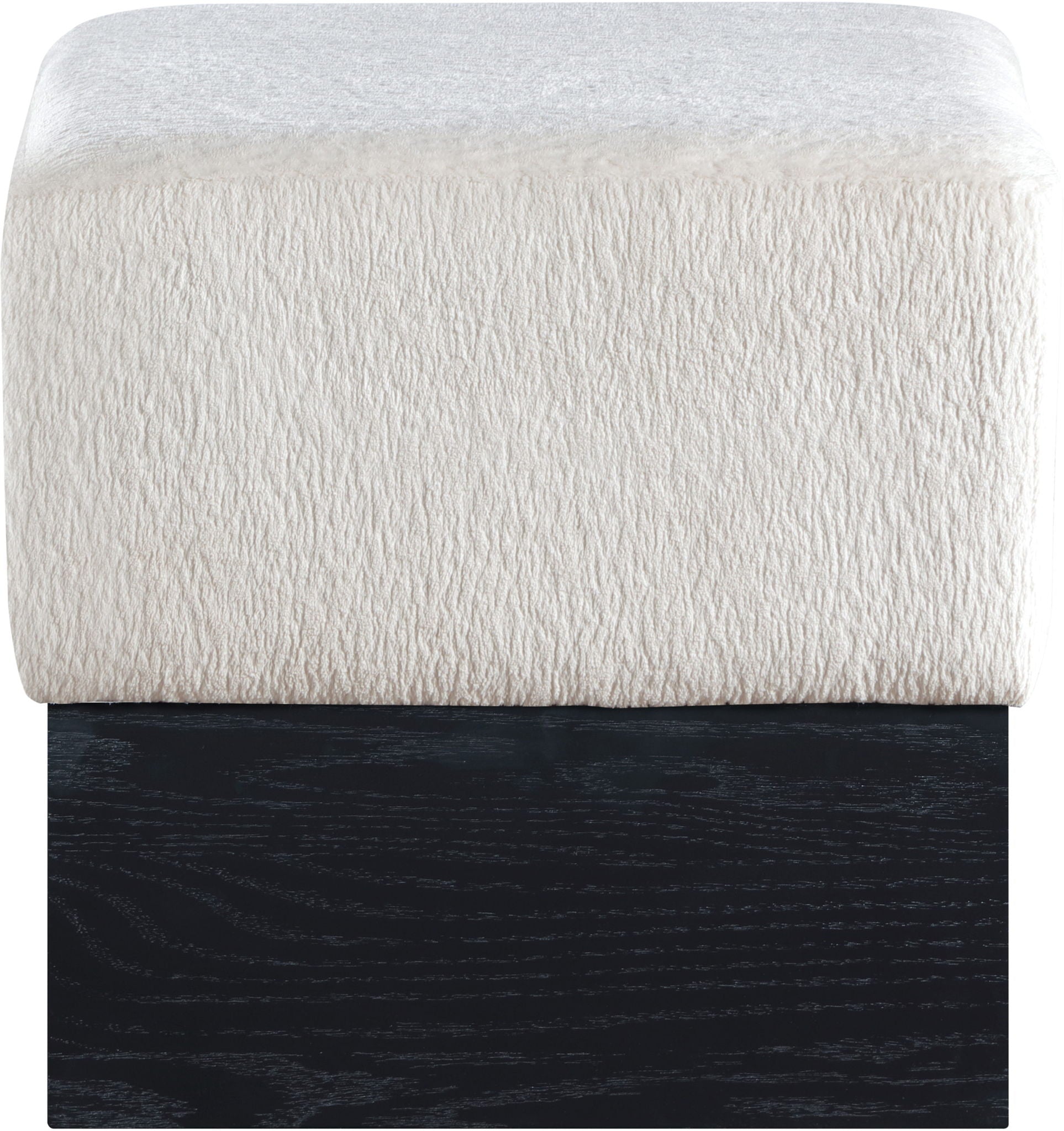 Havre - Ottoman / Stool With Black Base