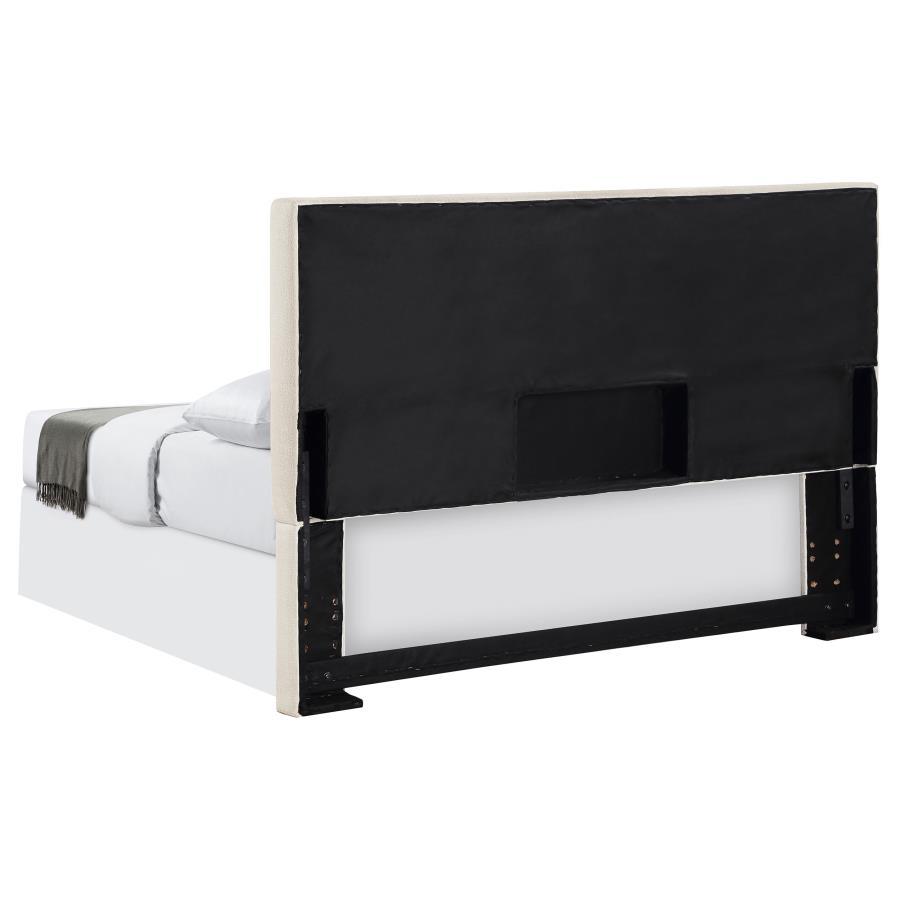 Pirro - Upholstered King Panel Headboard - Sand