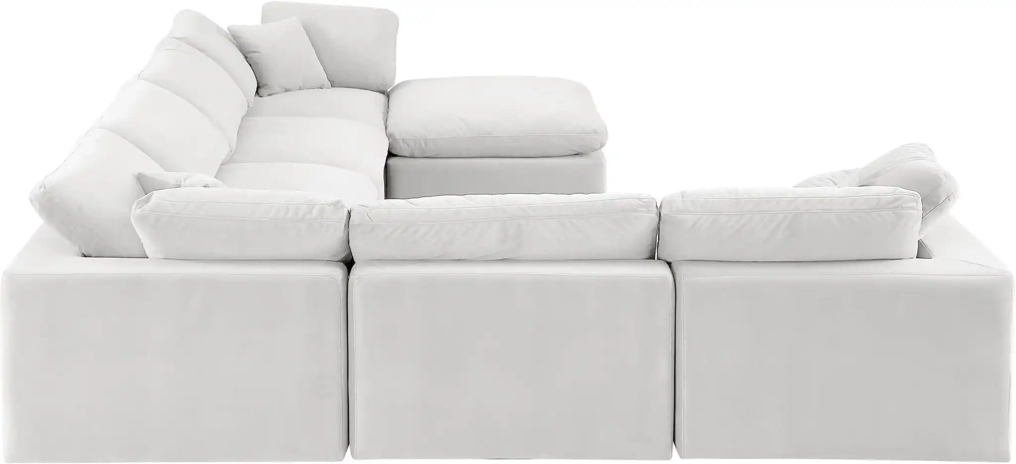 Comfy - 7 Piece Velvet Modular Sectional With Chaise