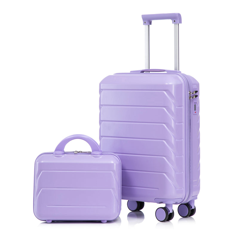 14'/20' 2 pcs/set in ABS Spinner Wheel Luggage (Purple) - Best Buy Furniture