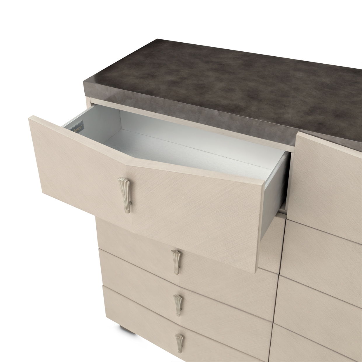 Fantosini - 10-Drawer Mule Chest - Silver Mist