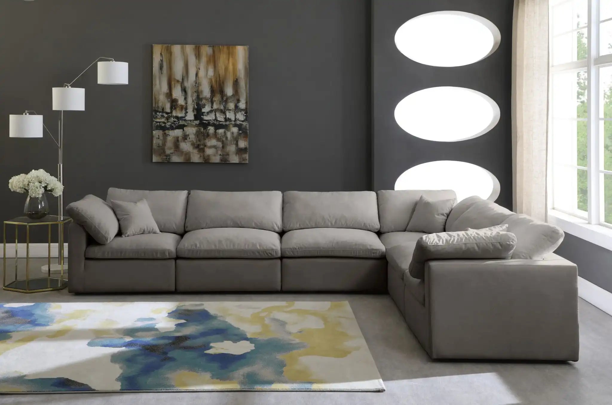 Plush - 6 Piece Modular Sectional