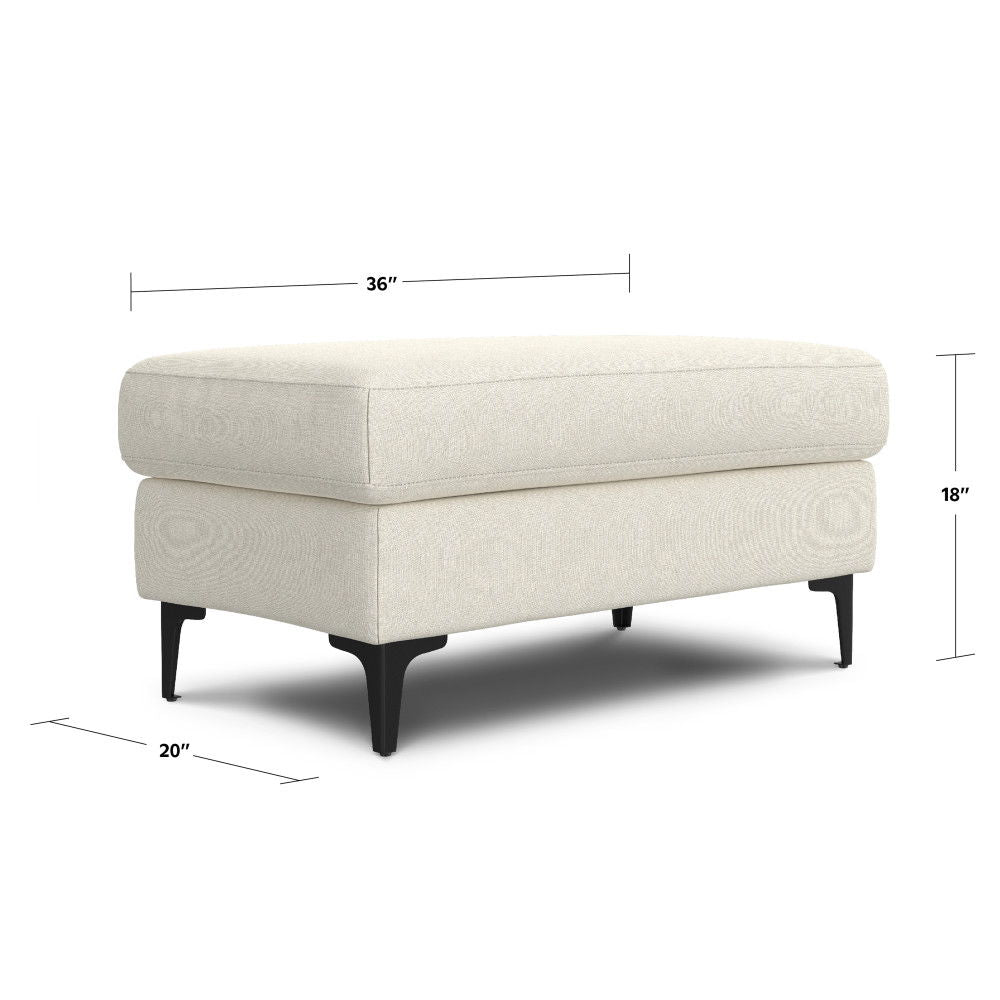 Ava - Versatile Mid Century Ottoman - Best Buy Furniture