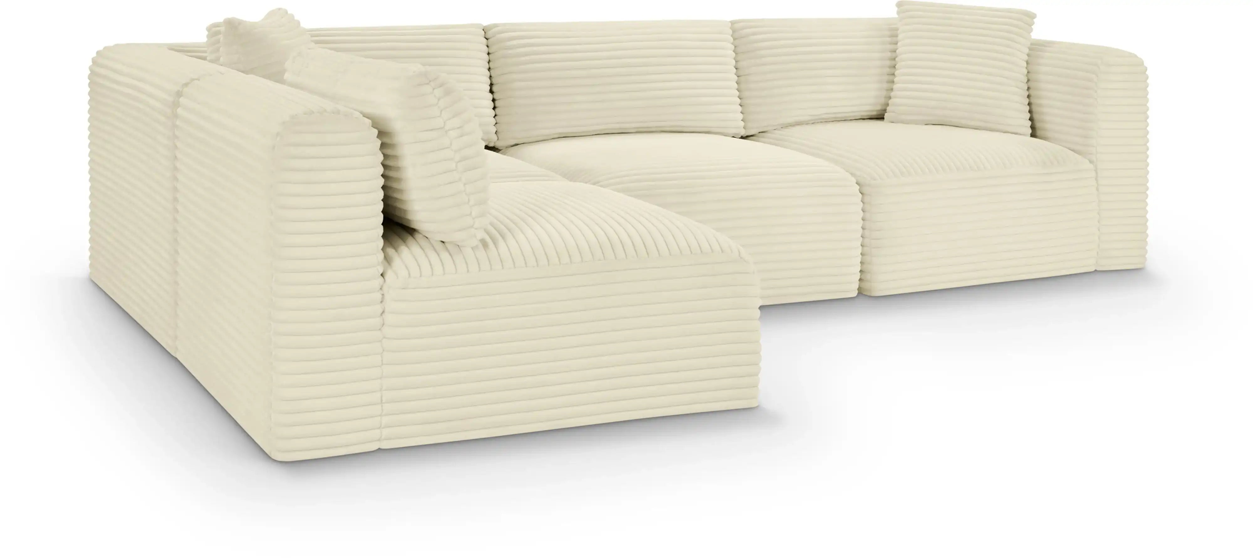 Shaggy - 4 Piece Modular Sectional