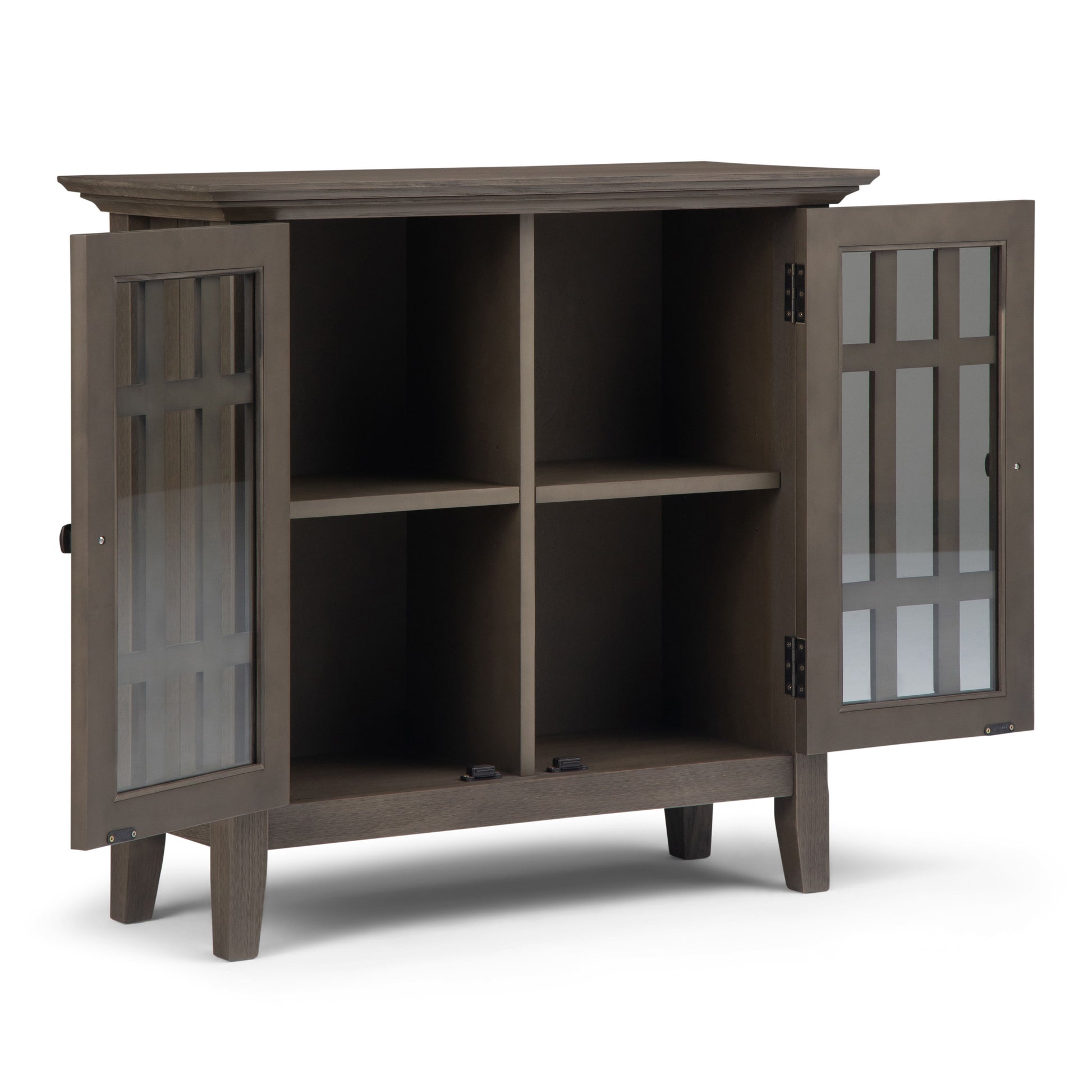 Bedford - Low Storage Media Cabinet - Farmhouse Gray - Best Buy Furniture