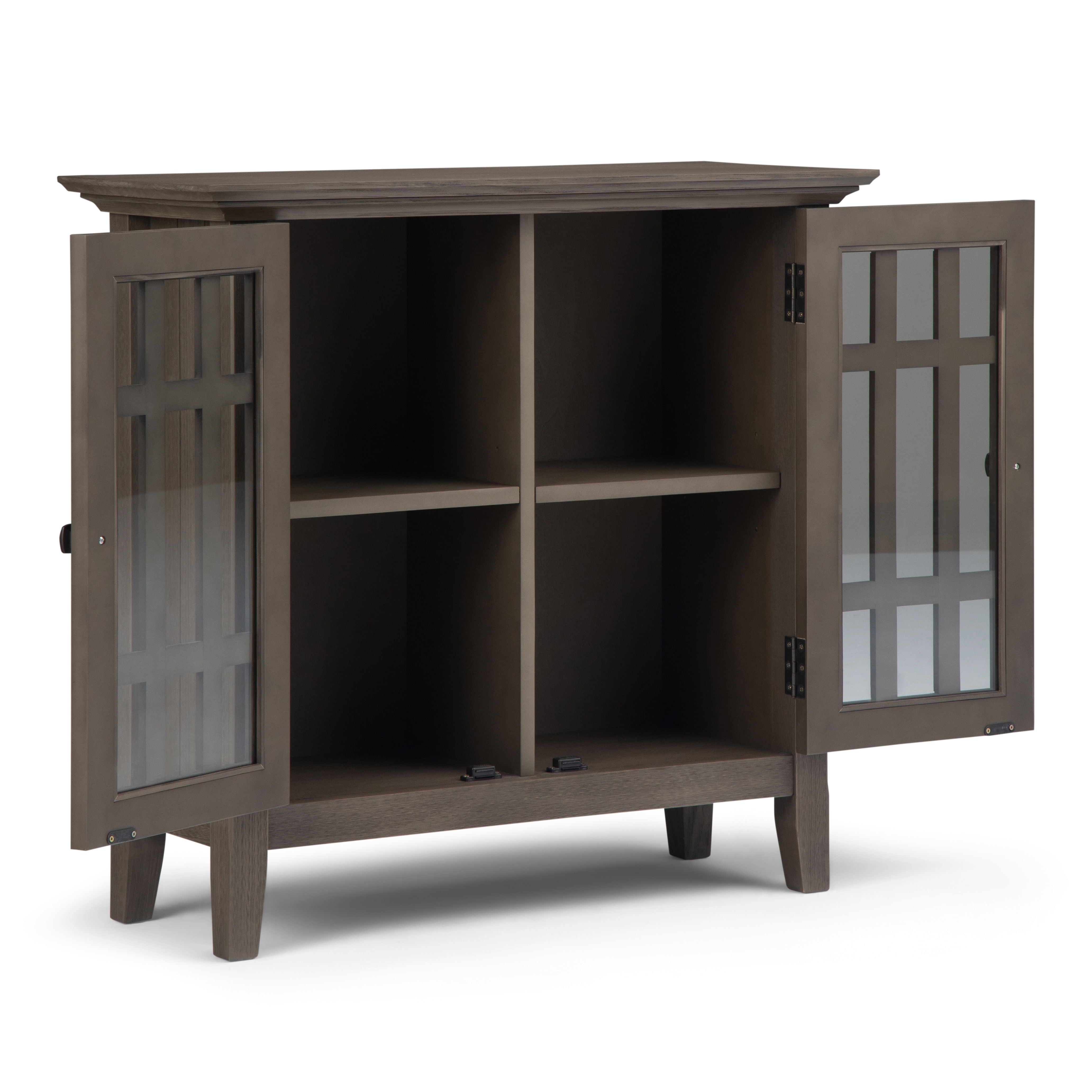 Bedford - Low Storage Media Cabinet - Farmhouse Gray - Best Buy Furniture