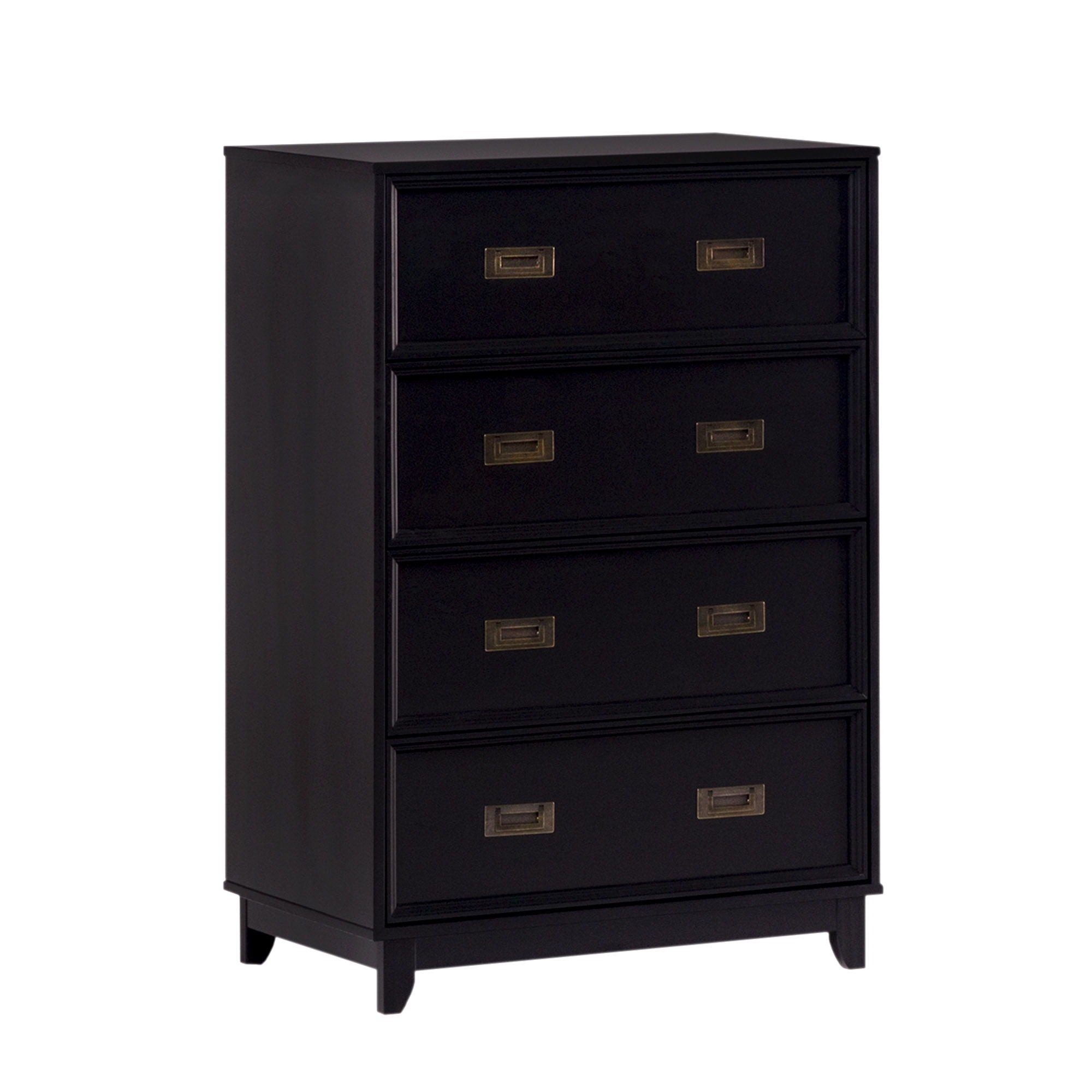 Classic 4 Drawer Dresser - Black