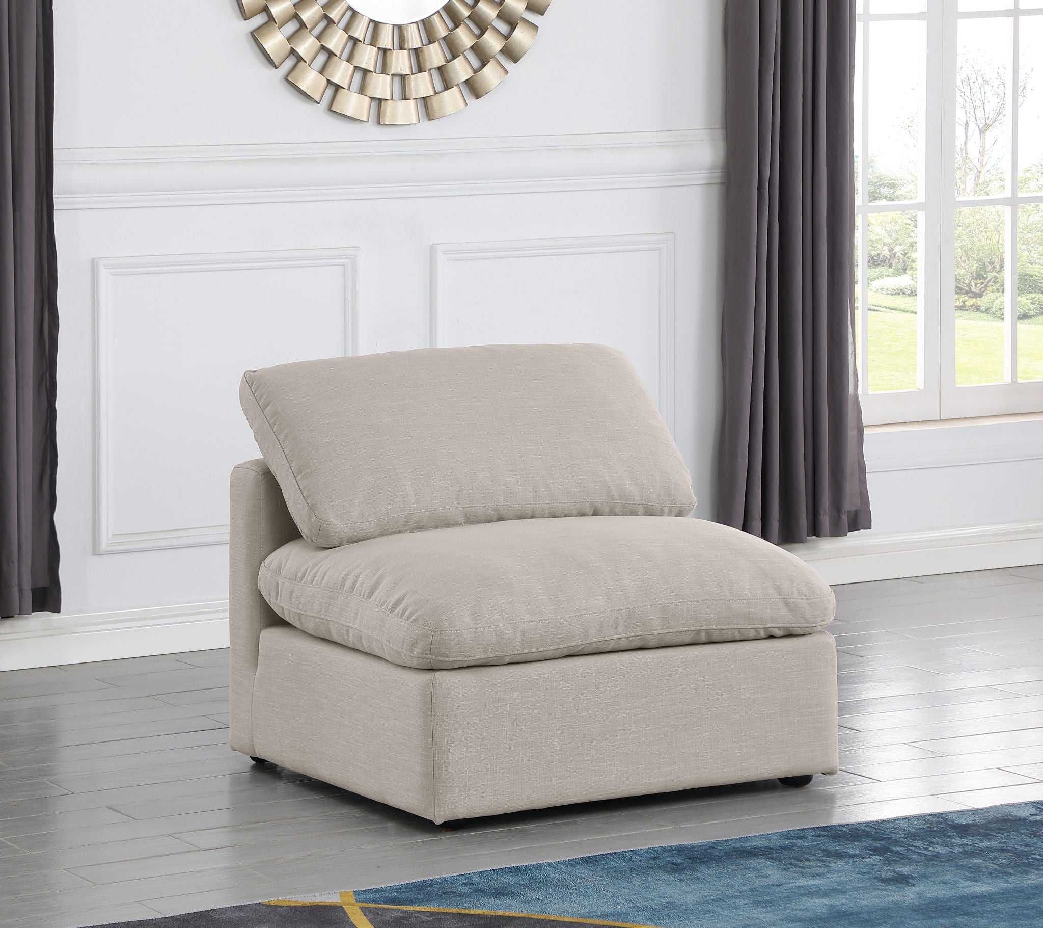 Indulge - Linen Armless Chair
