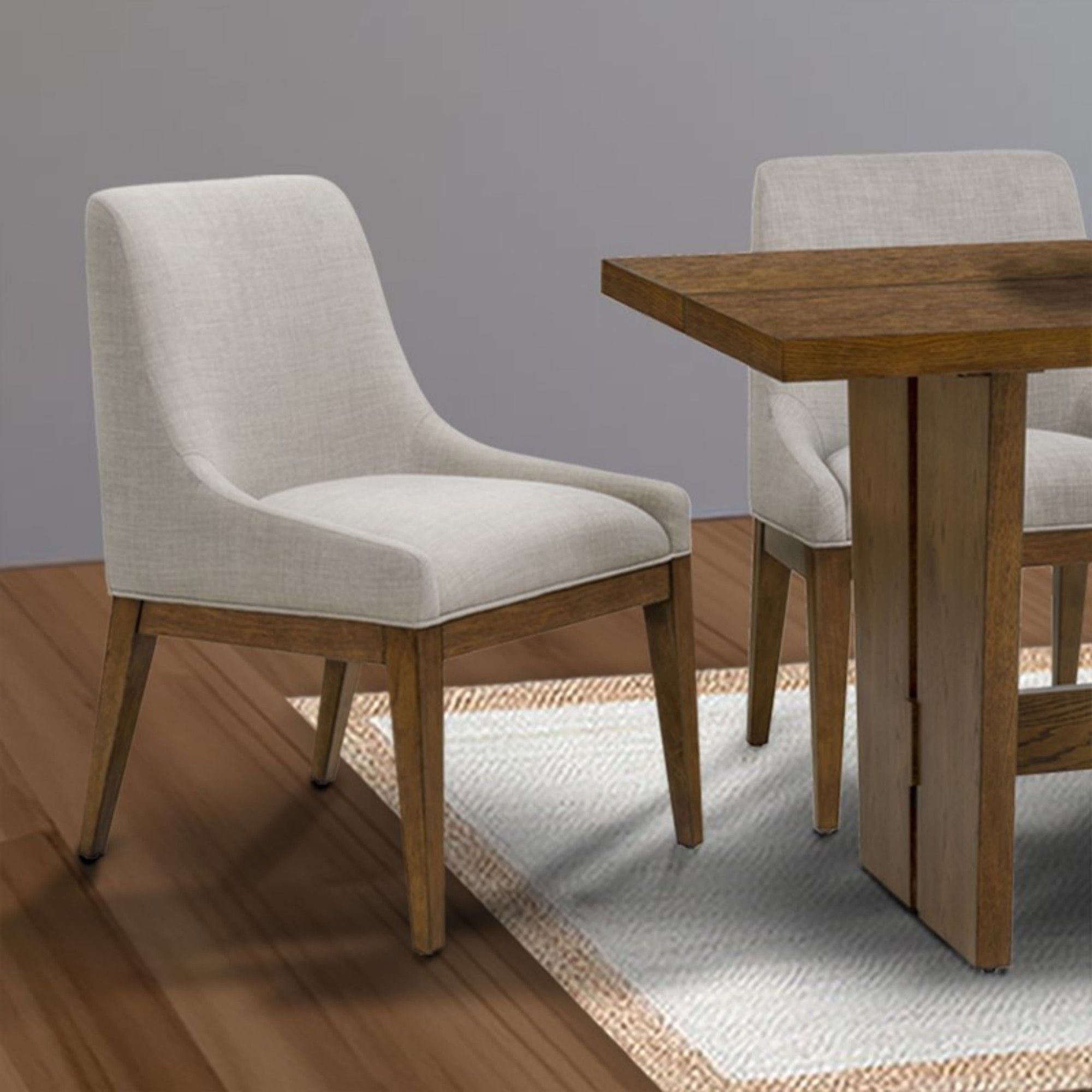 Upholstered Dining Chair (Set of 2) - Gray