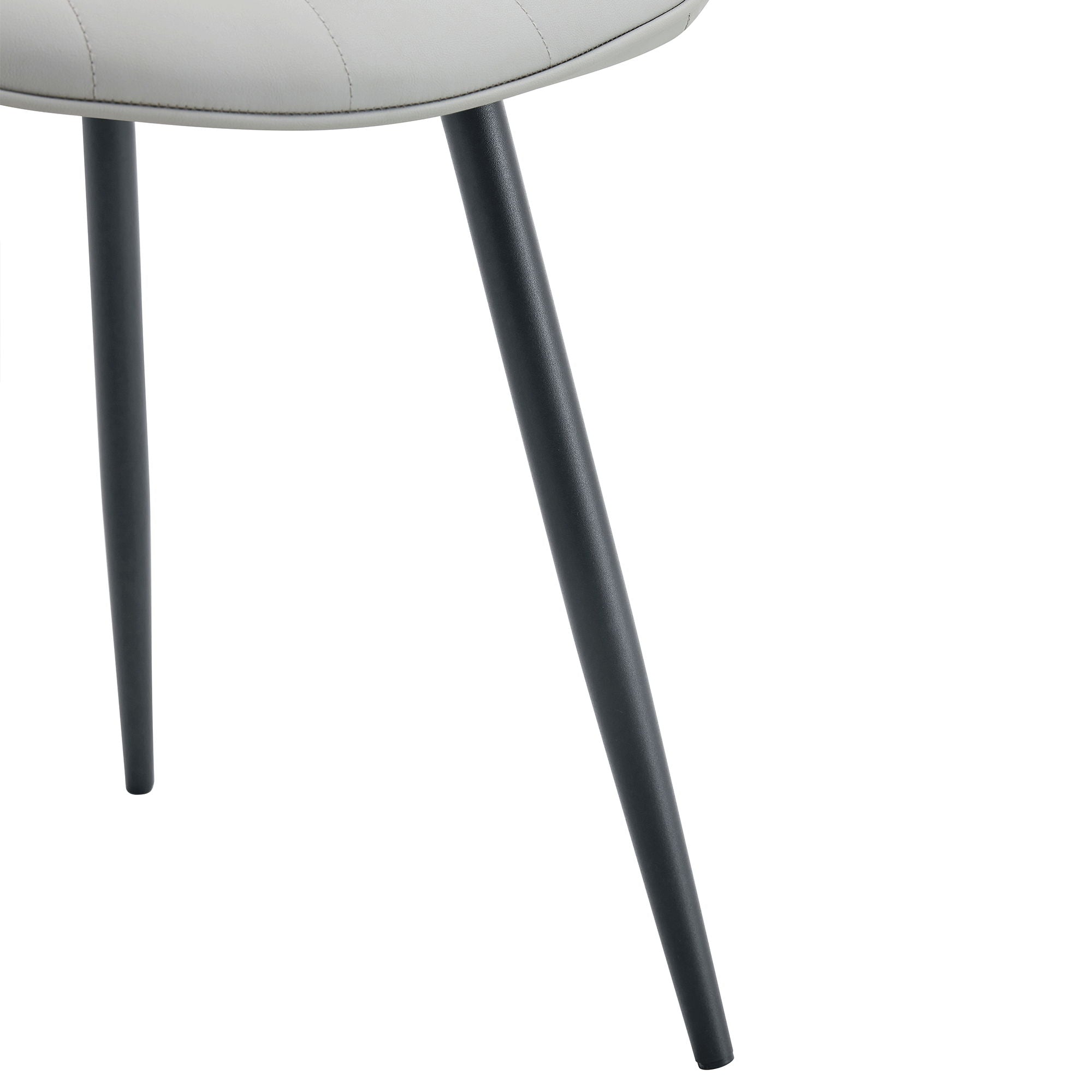 Modern Style Extended Seat Cushion Dining Chair Set