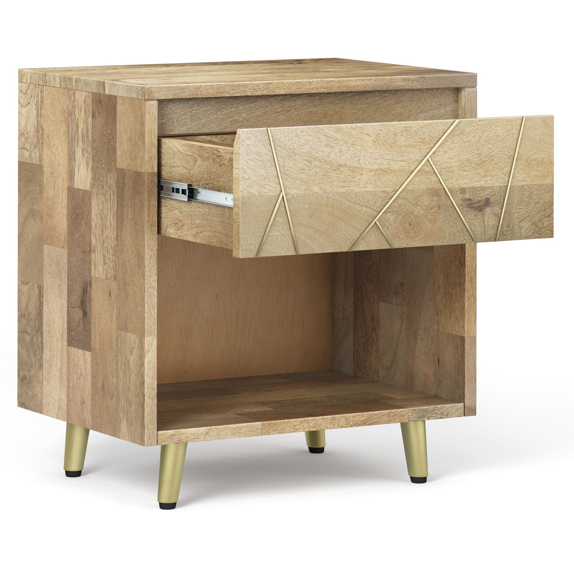 Jager - Bedside Table - Natural - Best Buy Furniture