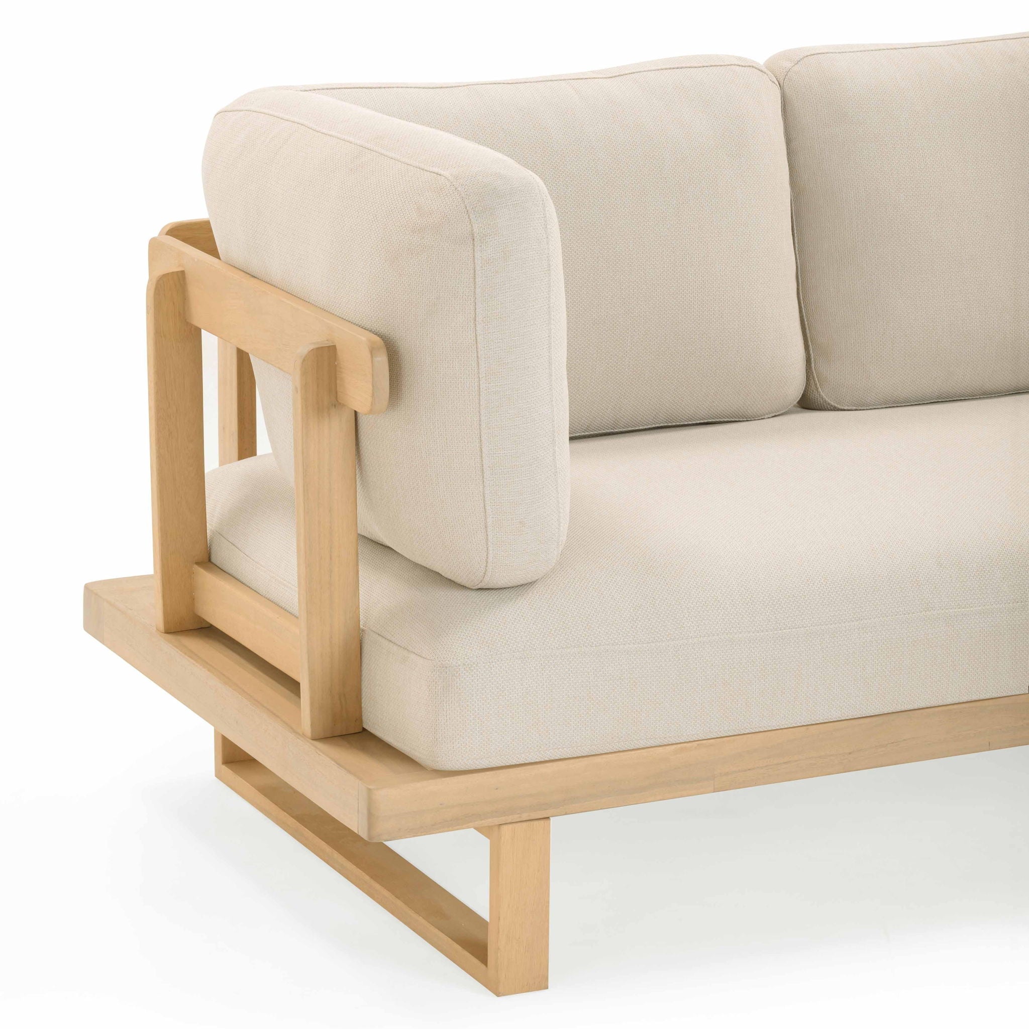 Evan - Outdoor L-Sectional - Cream