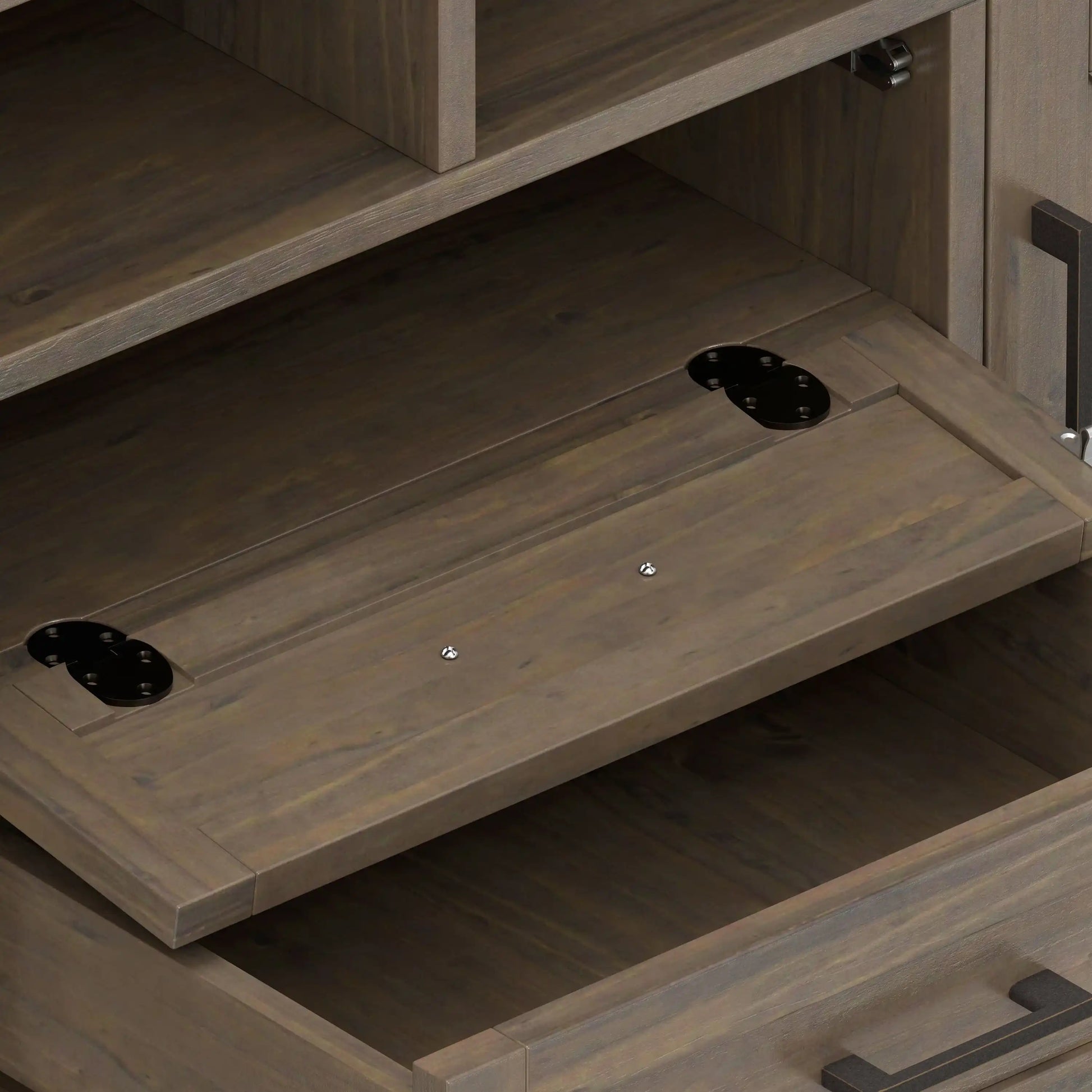 Ela - TV Media Stand - Smoky Brown - Best Buy Furniture