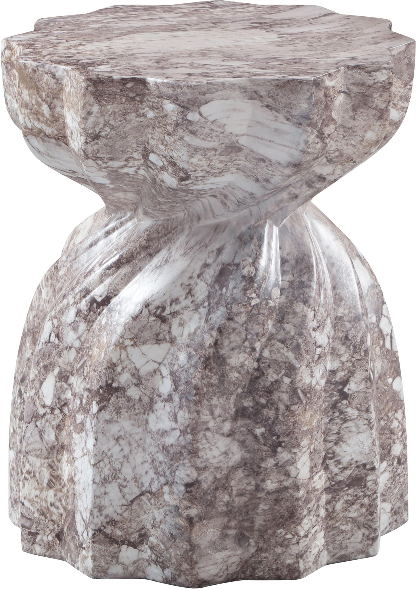 Caserta - Marble Finish Concrete End Table