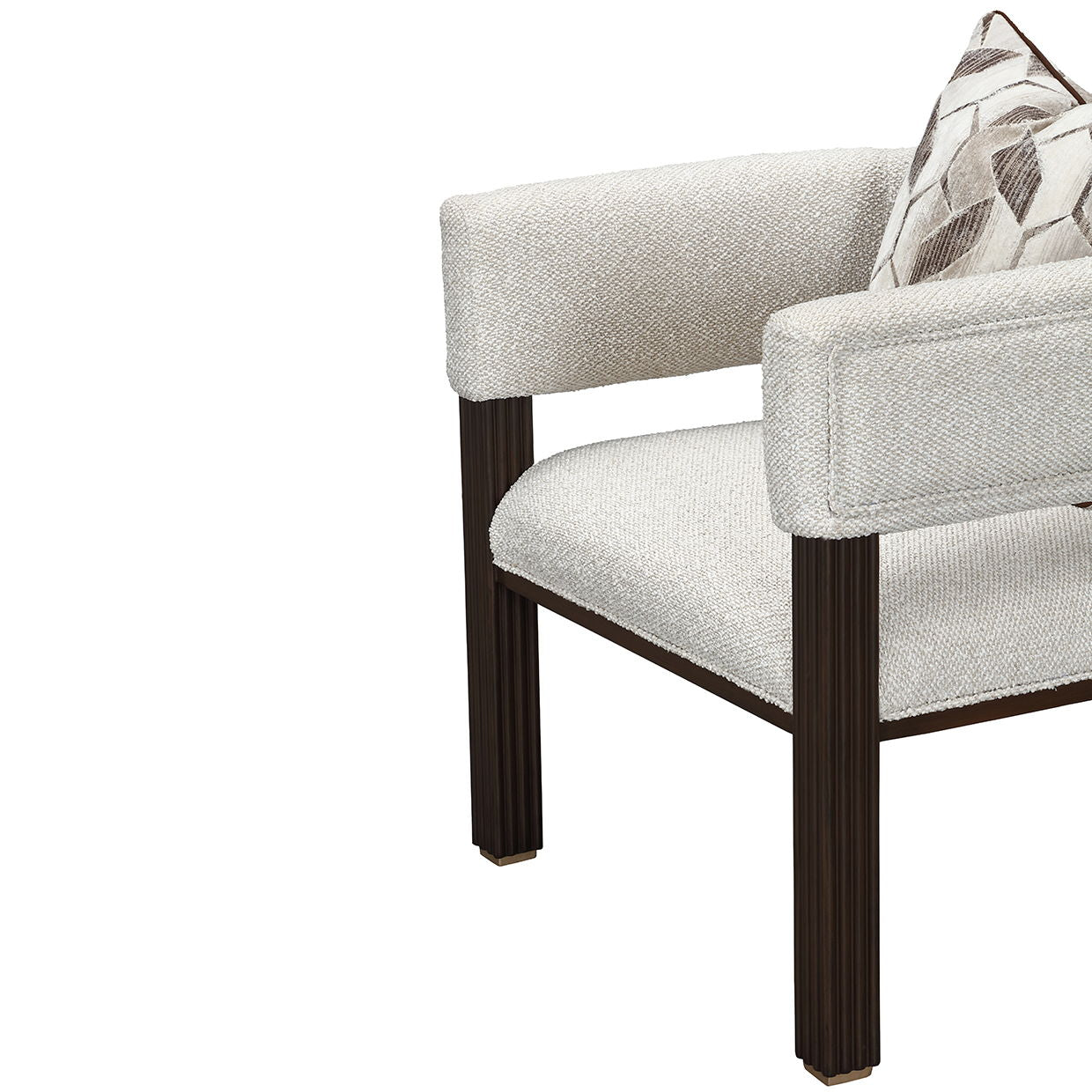 West Kensington - Accent Chair - Buff / Medium Espresso