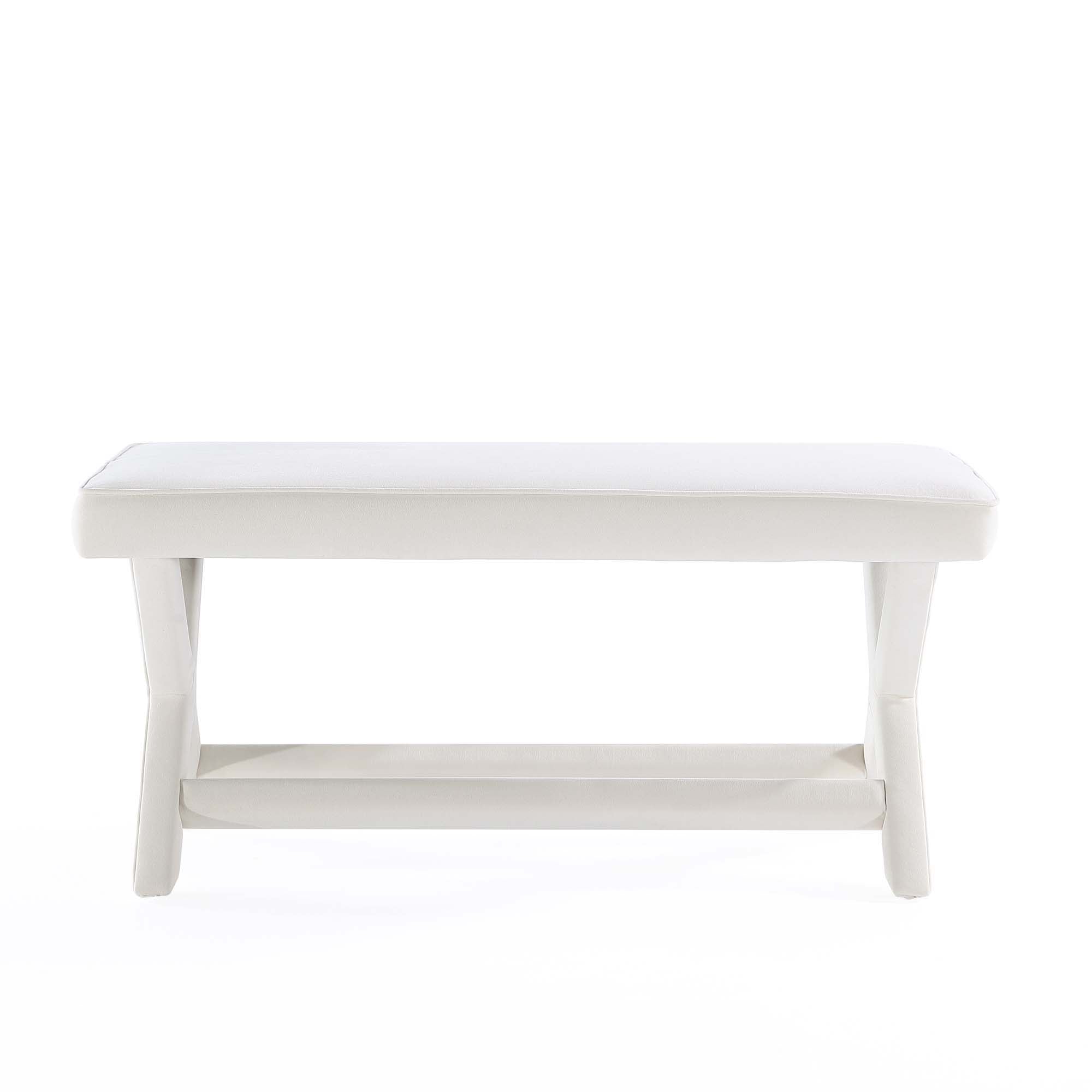 Abigail - Accent Bench With Piped Cushion