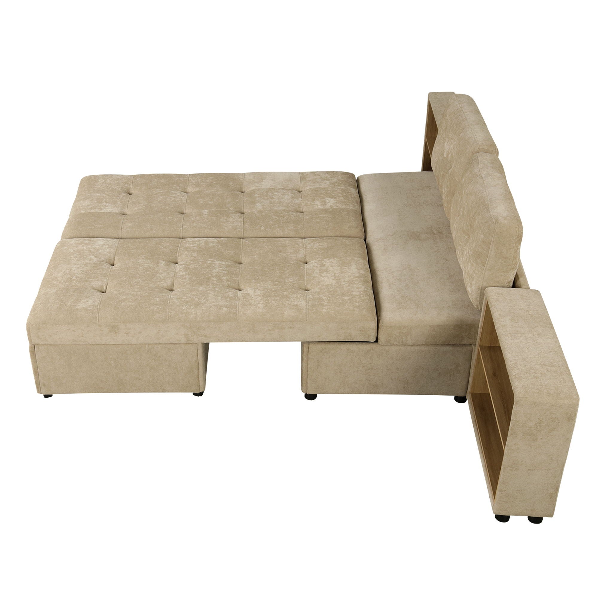 Versatile Modular Free-Combined Sofa With 2 Storage Racks