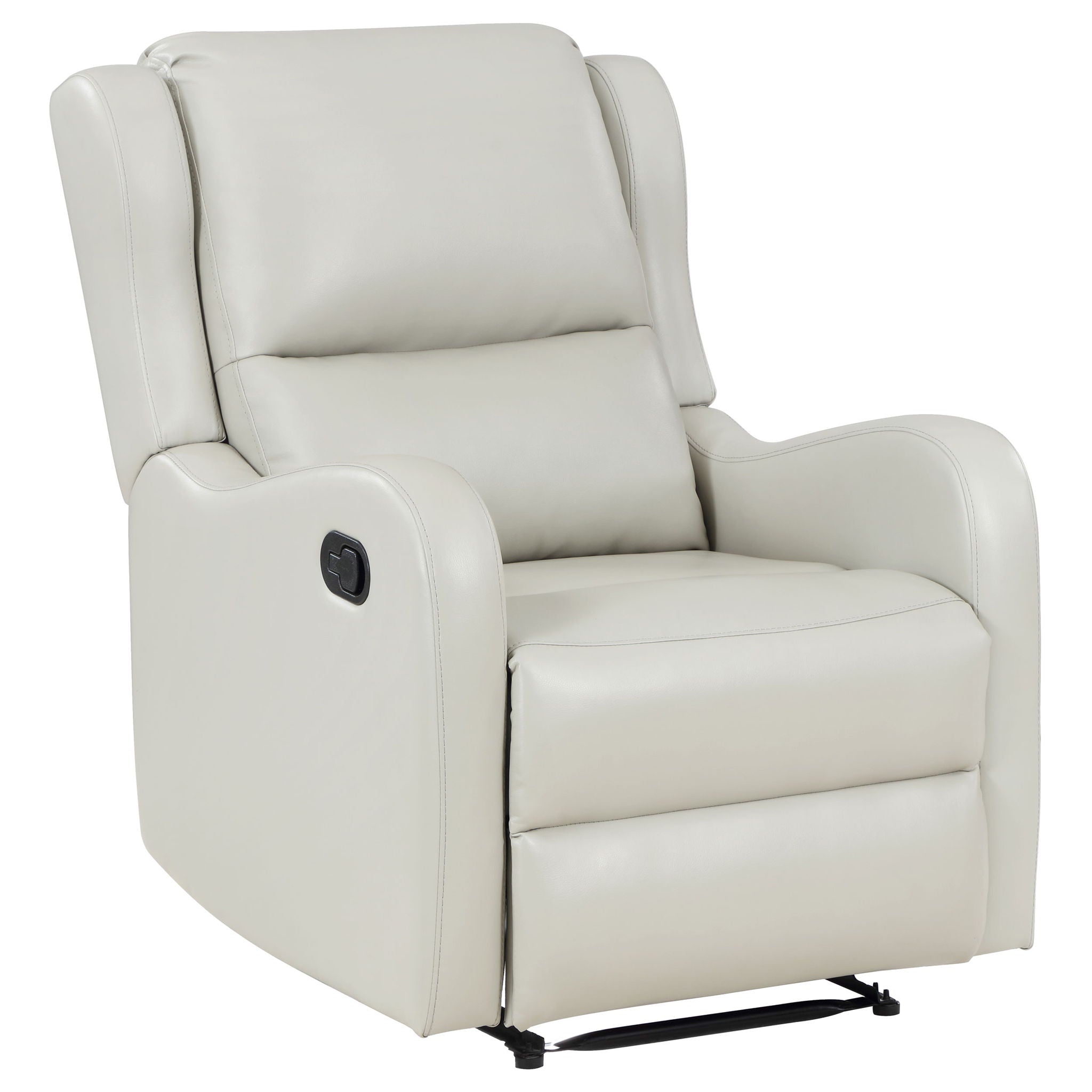 Cortland - Upholstered English Arm Recliner Chair Comfort Enhancing Lounge Chair - Ivory
