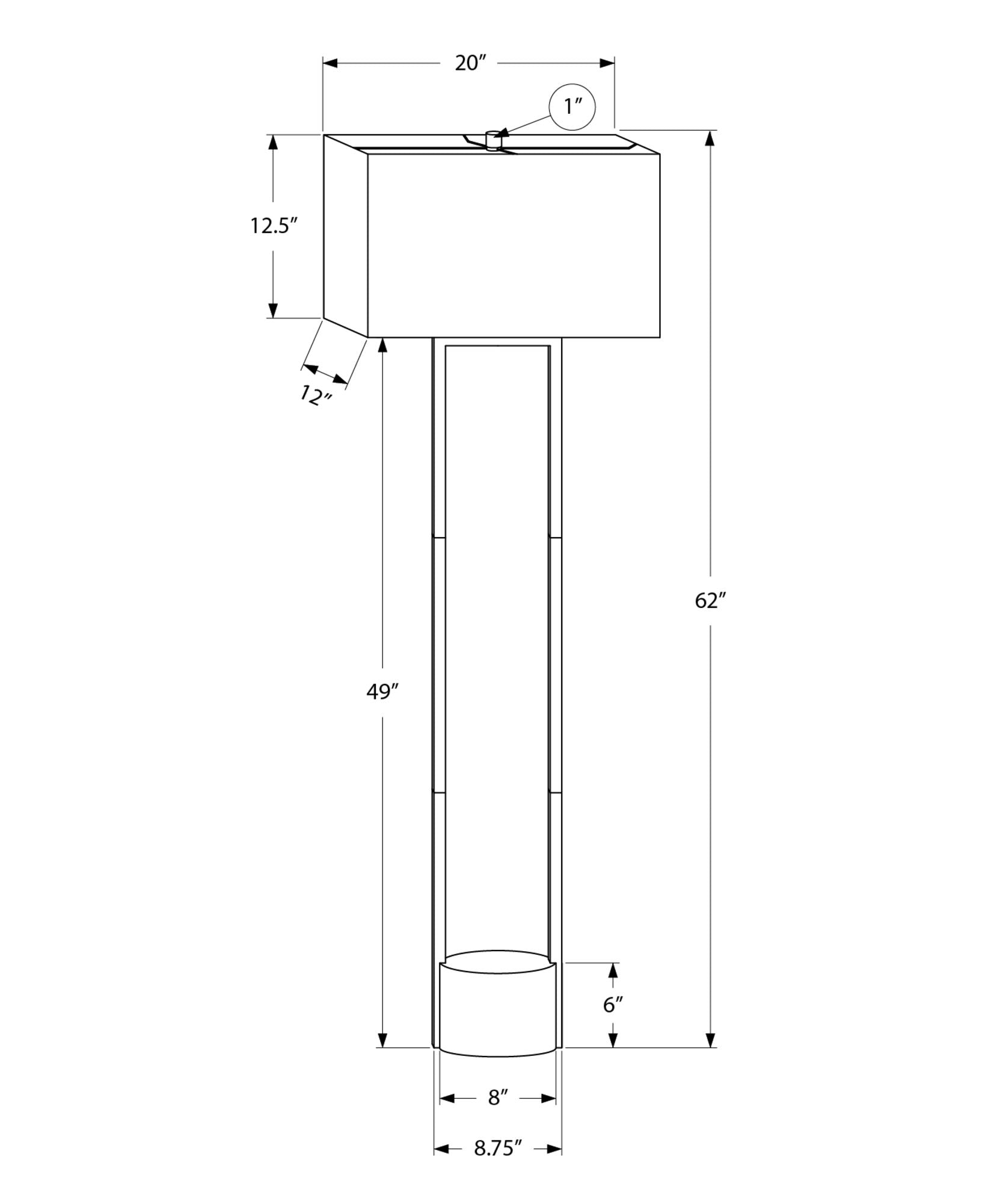 Lighting, Floor Lamp, Contemporary - Black / Beige - Best Buy Furniture