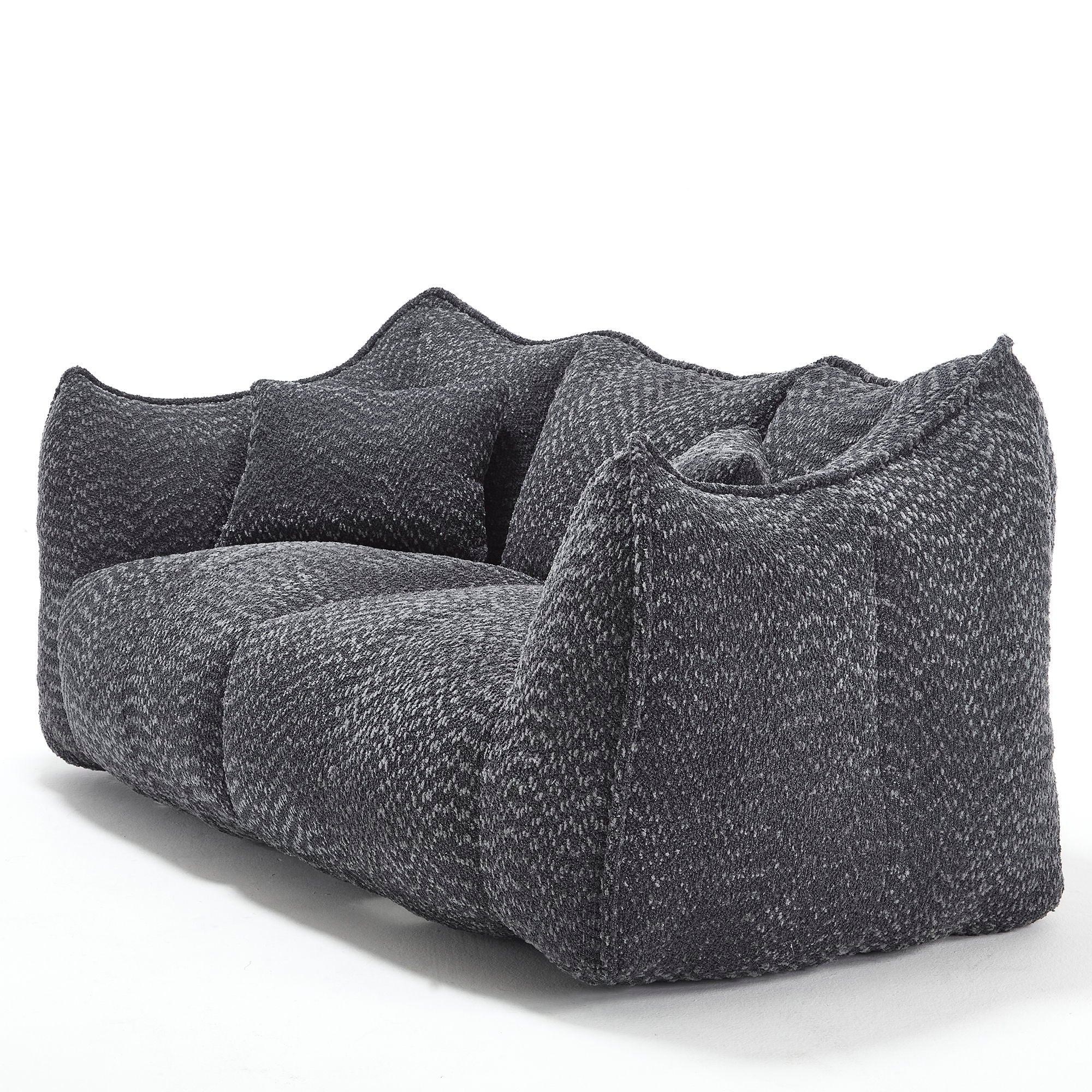 Comfortable Dual Beanbag Chair With High Resilience Foam Core For 2 People
