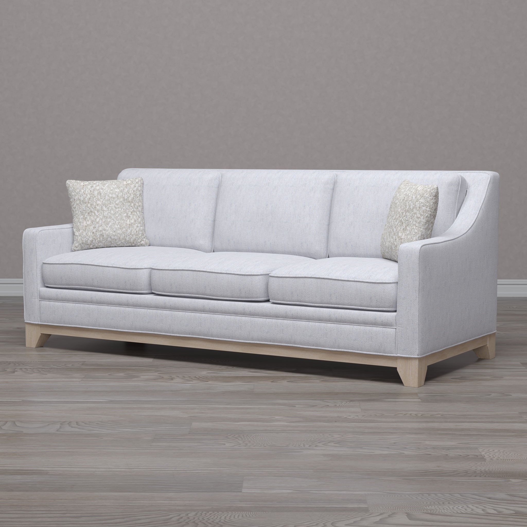 Sofa With Casual Accent - Gray