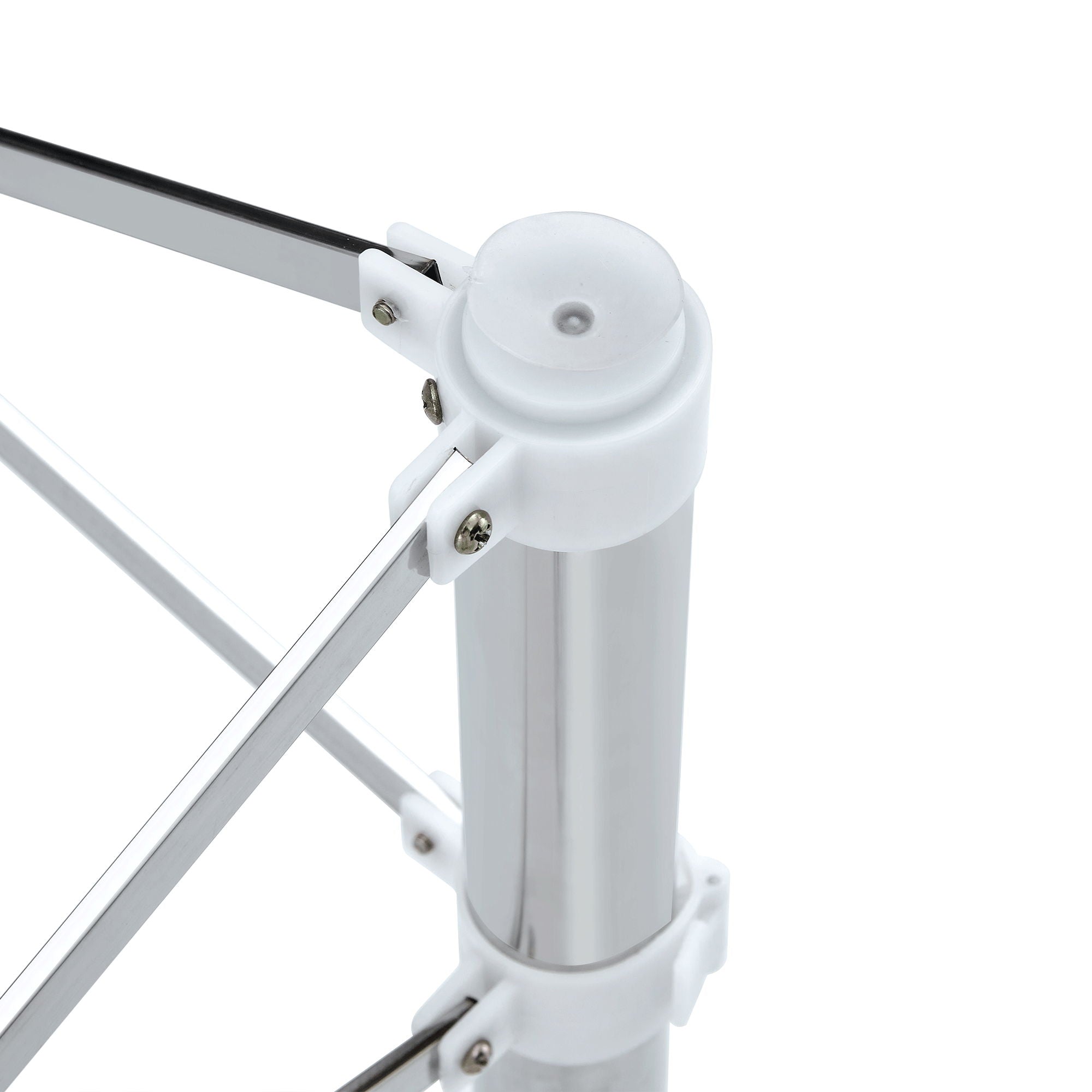 Simple Silver Stainless Steel Folding Table Frame Multifunctional Space Saving Design.Separate Folding Table Legs That Can Be Paired With Various Sizes And Styles Of Tabletops - Silver - Best Buy Furniture